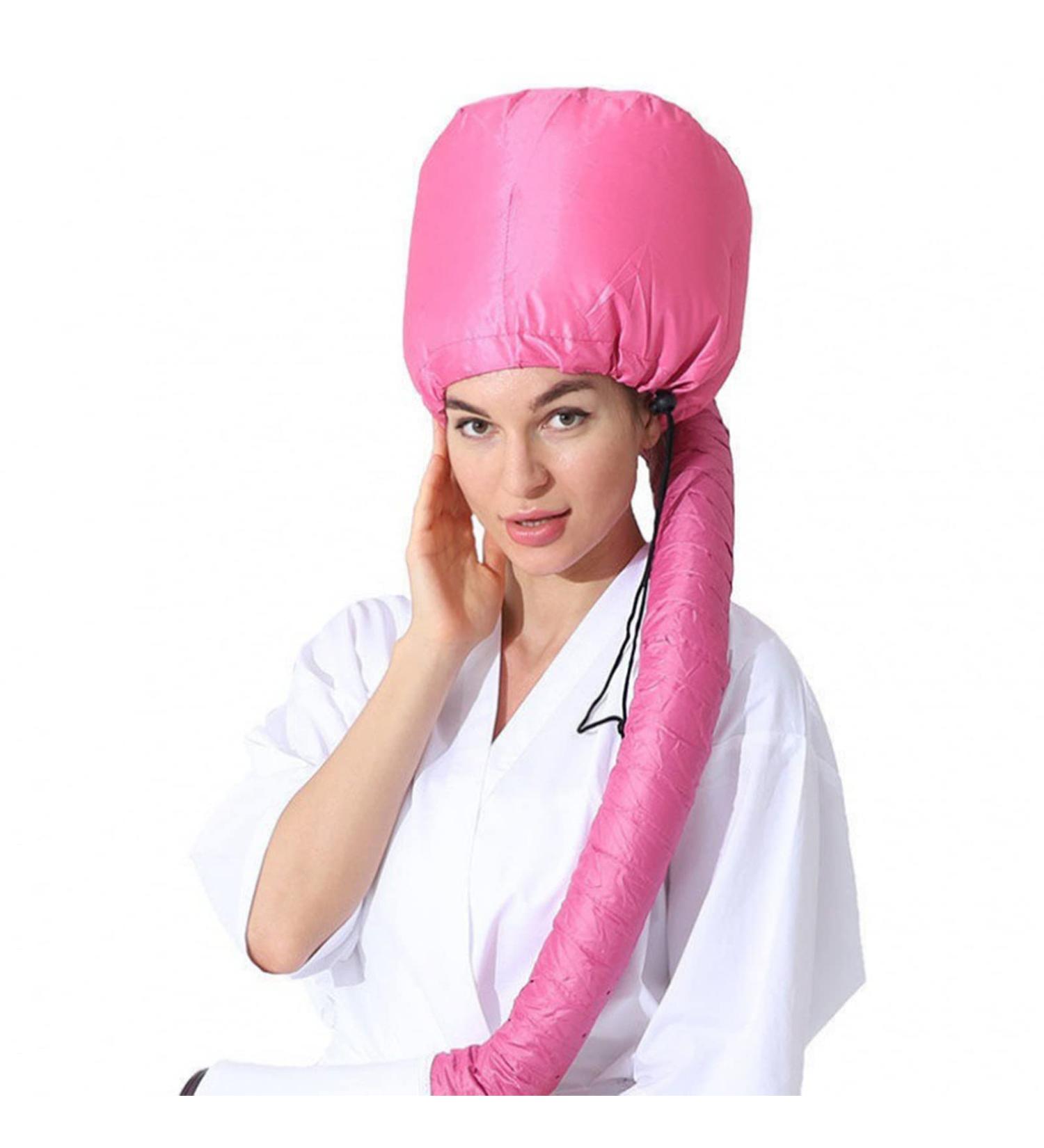 Soulta Satin Diffuser Drying Cap - Deep Conditioning Heat Cap Eleganty Soft Bonnet Hood Hairdryer (Red) - Buy Online on GoSupps.com