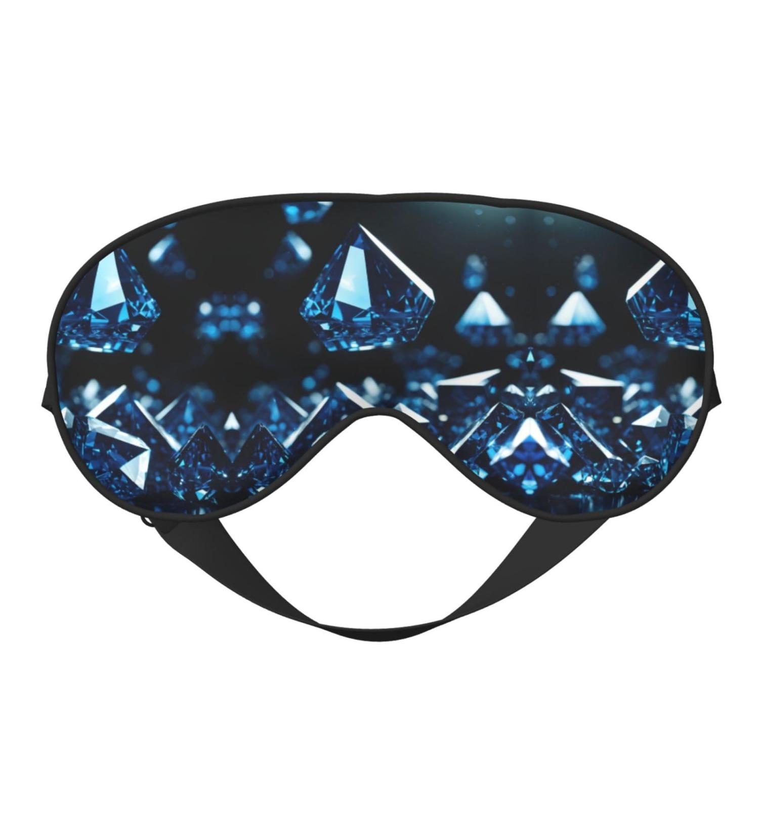 Buy Diamond Pattern Print Unisex Sleep Mask - Double-Sided Eye Mask for Sound Sleep & Skin Care | International Shipping Available - Buy Online on GoSupps.com