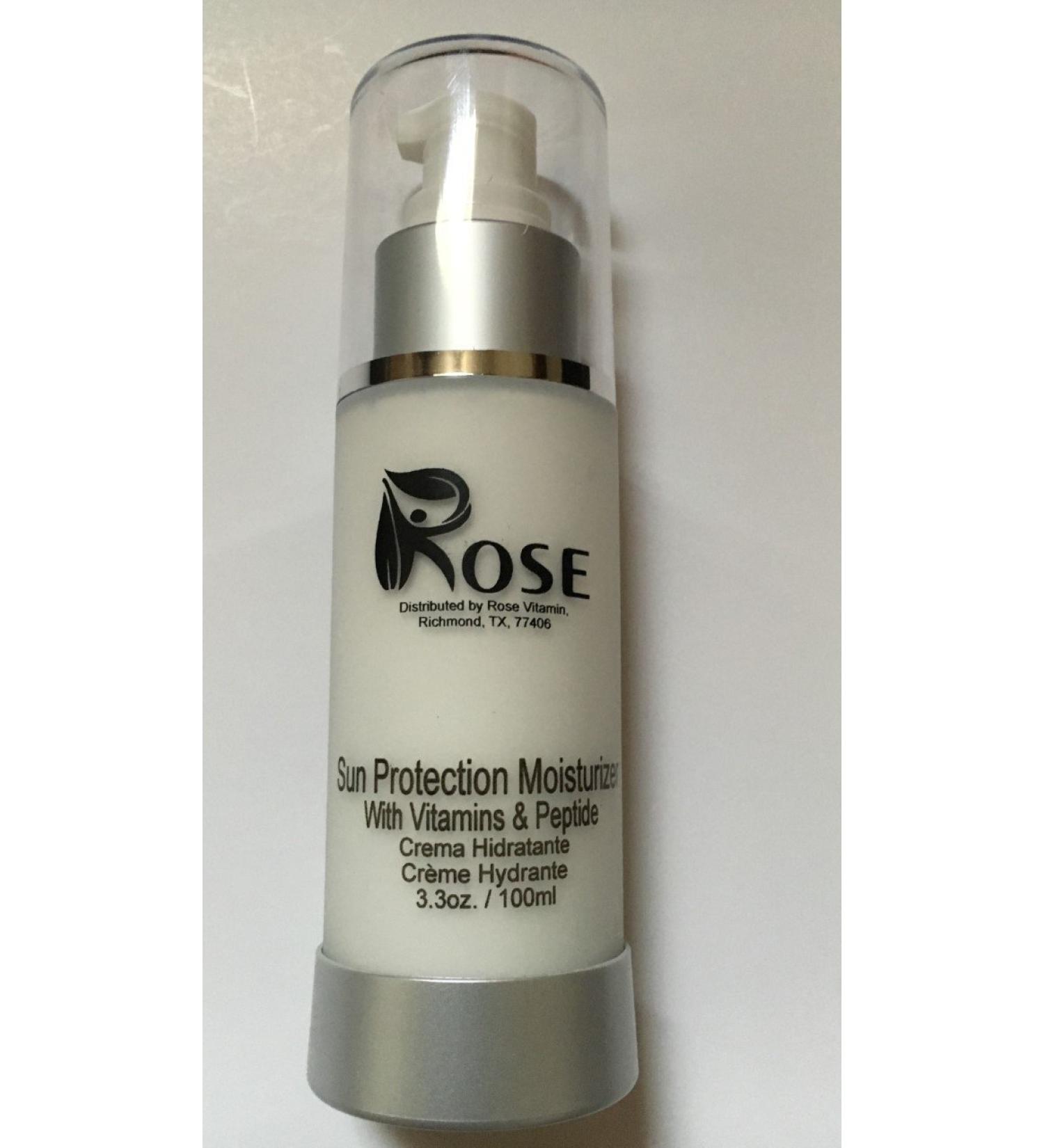 Sun Protection MOISTURIZER with Vitamins & PEPTIDES 100ml by Rosevitamin