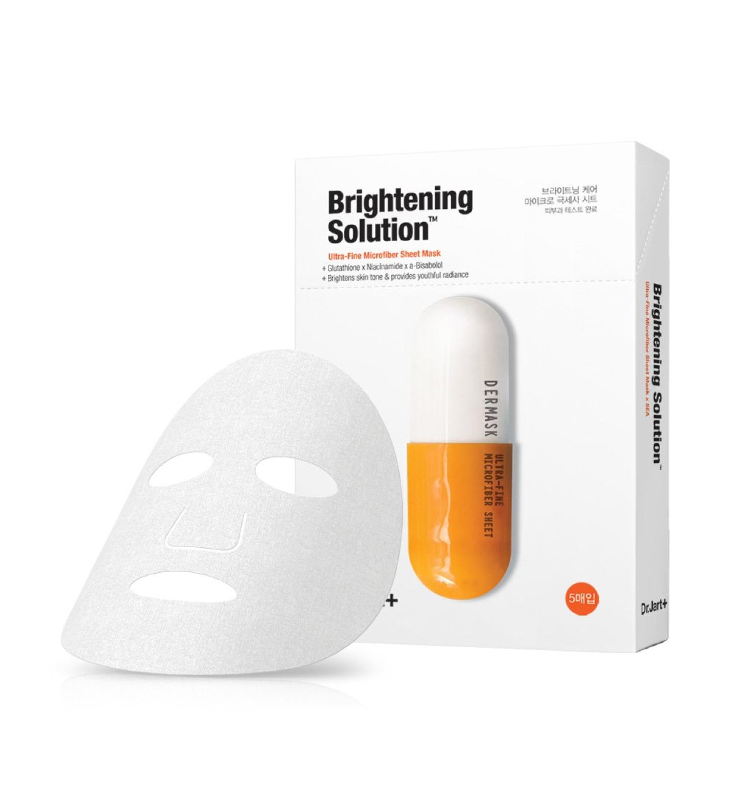 Dr. Jart+ Dermask Brightening Solution Face Sheet Mask - Ultra-Fine Microfiber Technology - Buy Online on GoSupps.com
