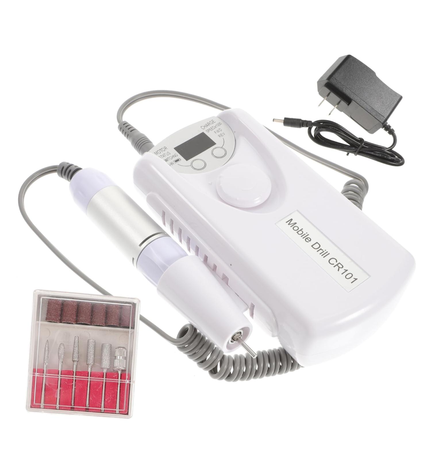 Ipetboom 1 Set Nail Polisher Nail Art Tool Nail Bits for Nail Drill Mini Files for Nails Nail Polish Drill Tools Pedicure Kit Professional Manicure Kit Nail Kit White Abs Drill - Buy Online on GoSupps.com