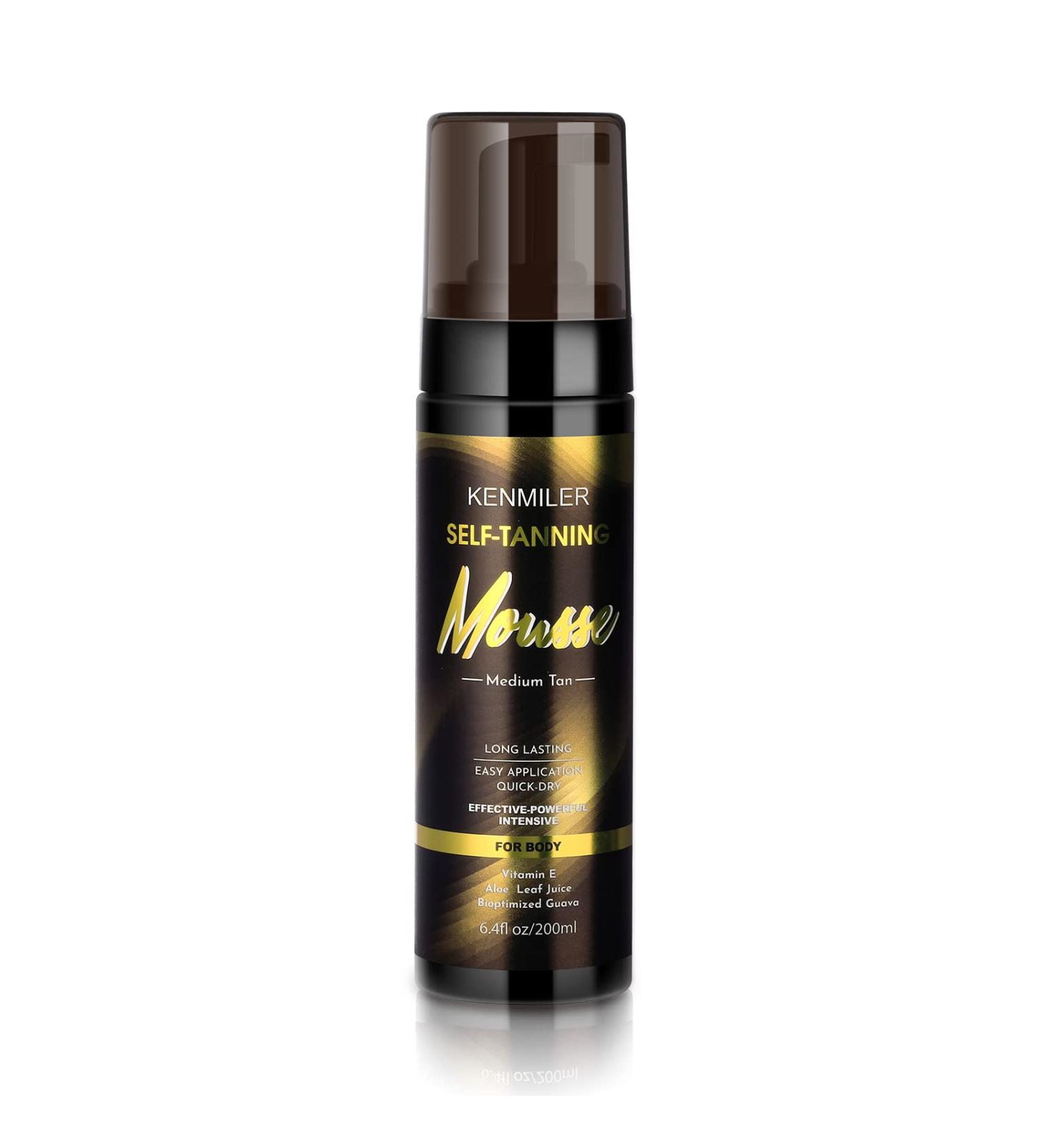 KENMILER Self Tanner Mousse - Sunless Tanning Foam for Face and Body - Medium Tan - 6.4 Fl Oz - Buy Online on GoSupps.com