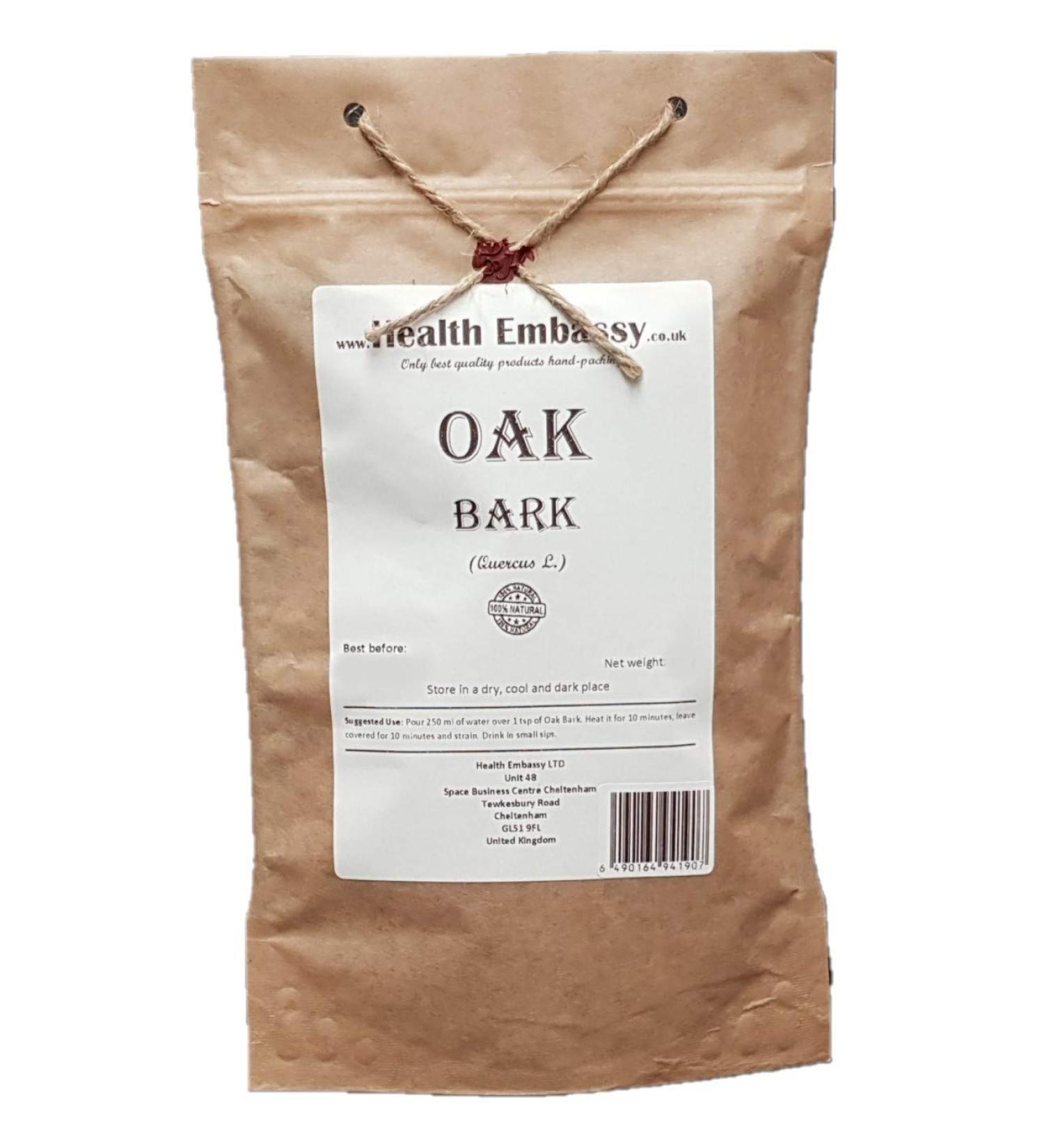 Oak Bark Tea | Quercus L | corce De Ch ne Tisane | Health Embassy (50g) - Buy Online on GoSupps.com