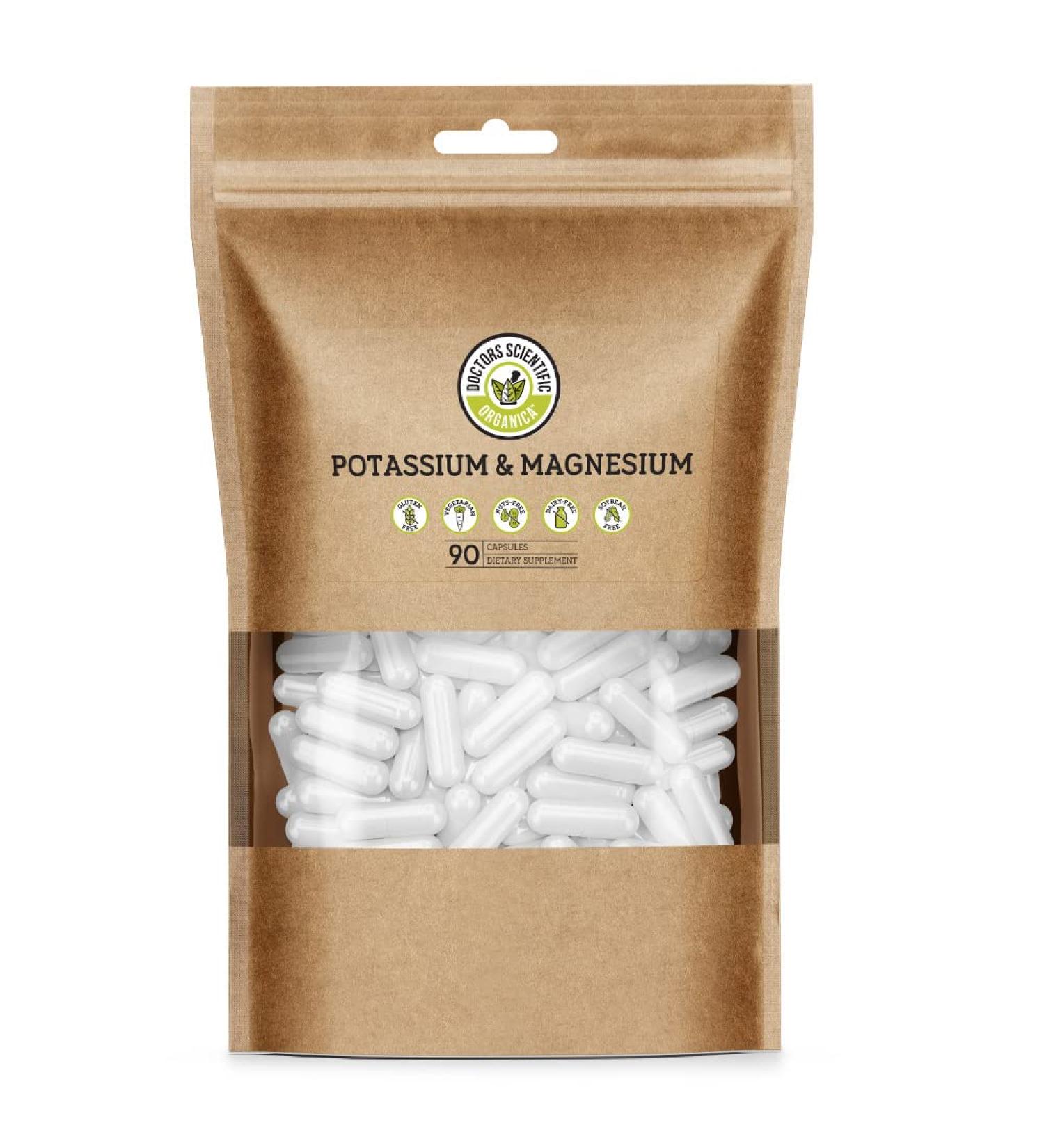 High Absorption Magnesium Potassium Supplements - 90 Count - Vegan Doctor Designed Potassium Aspartate for Sleep & Leg Cramp Relief - Buy Online on GoSupps.com