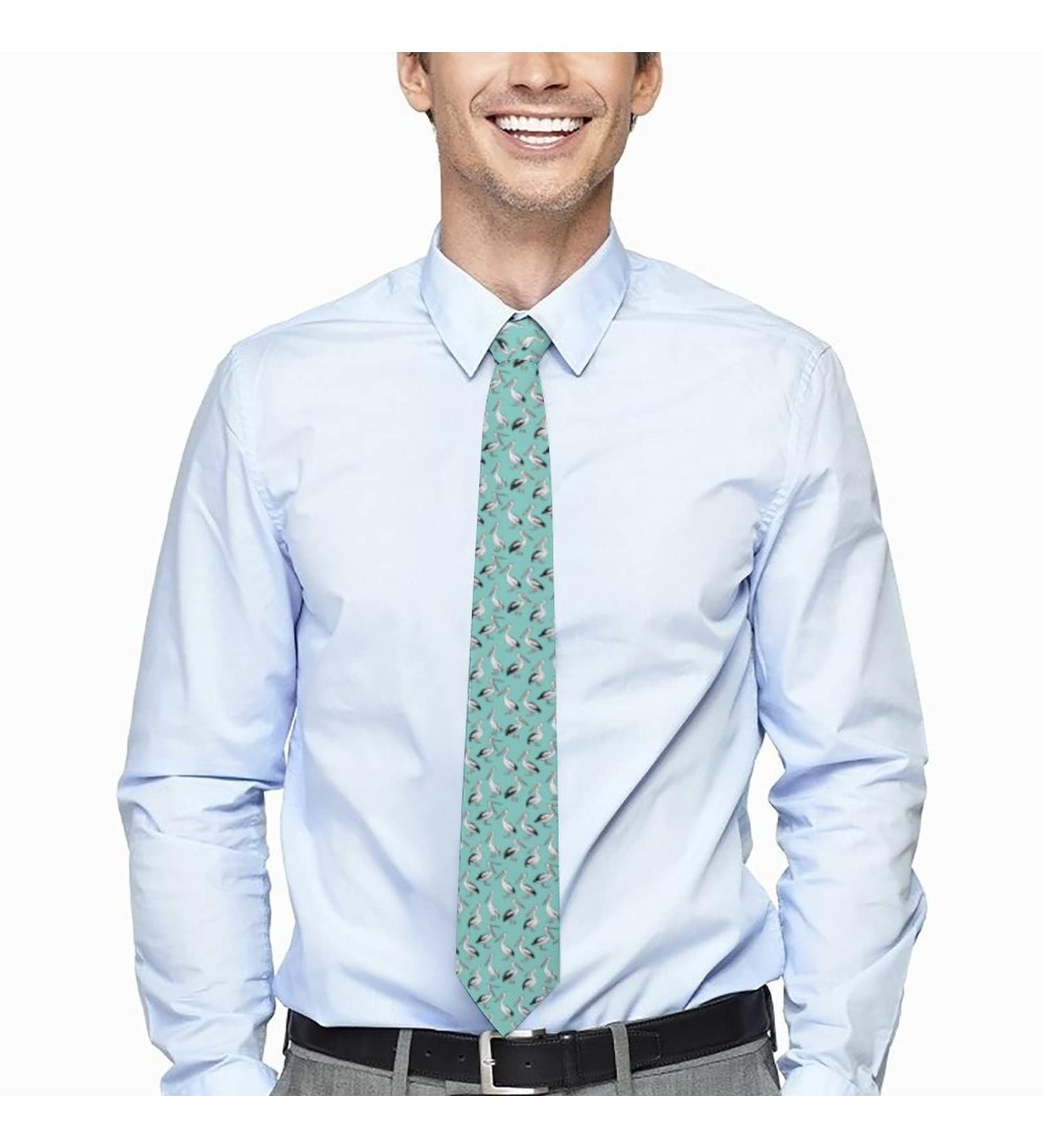 Cartoon Pelicans Men's Tie - Perfect for Formal Occasions and Wedding Parties - Buy Online on GoSupps.com