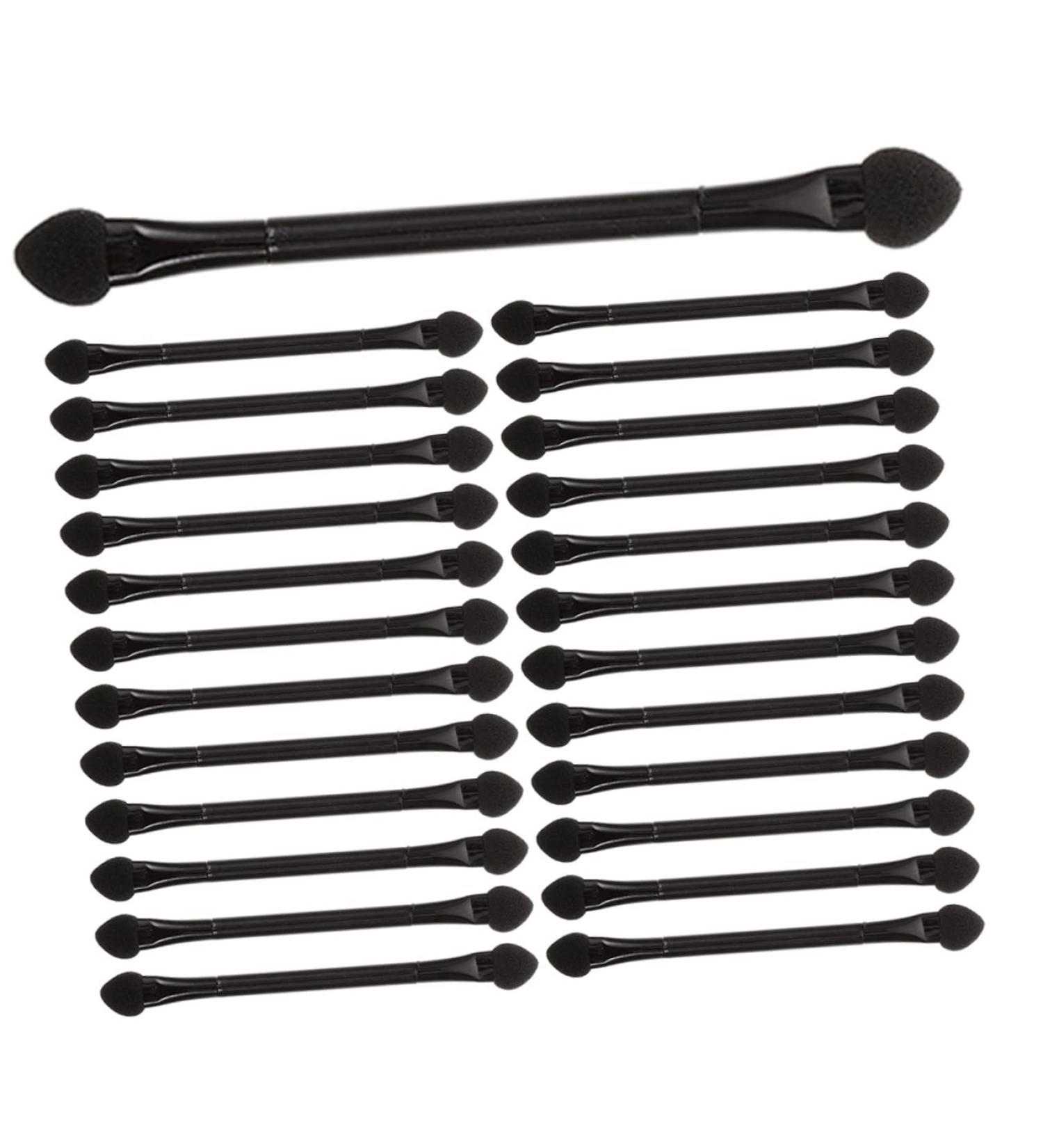 Didiseaon 25 Pcs Double Ended Eye Shadow Stick Cosmetics Lipstick Applicator Makeup Black Plastic - Buy Online on GoSupps.com