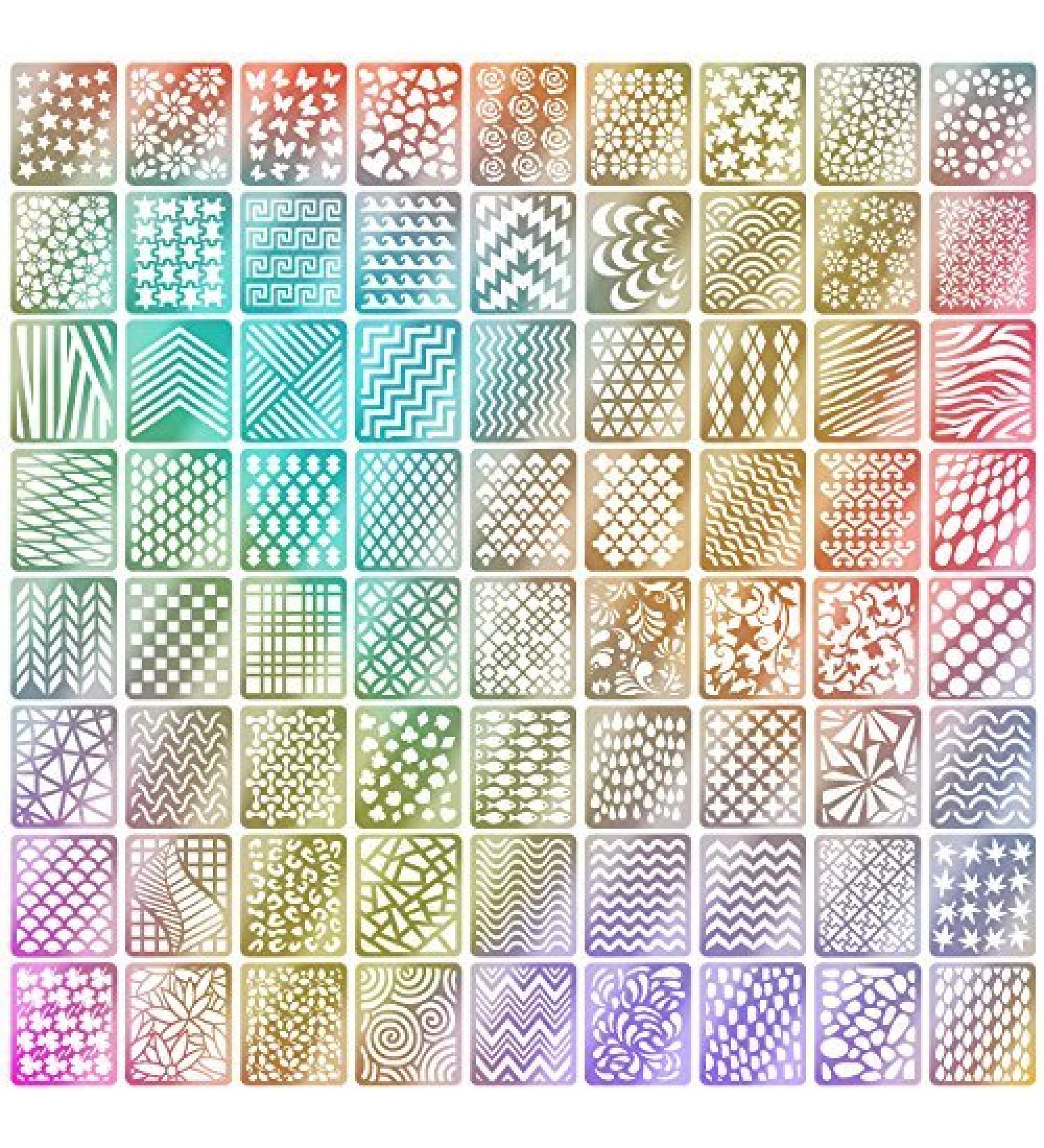 72 Designs Nail Vinyls Stencils Set - 144 Pieces Nail Art Decal Stickers - Easy to Use Cute Designs - 24 Sheets - Mudder - Buy Online on GoSupps.com