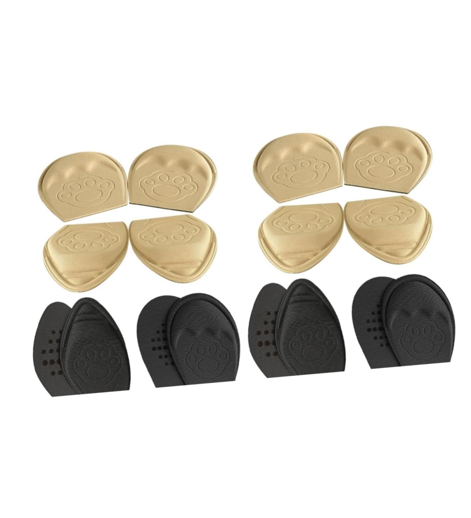 FOMIYES Forefoot Half Size Insoles - 8 Pairs Cushion Pads for Black Heels & Plantar Support - Sticky Foam Shoe Inserts for Comfort - Buy Online on GoSupps.com