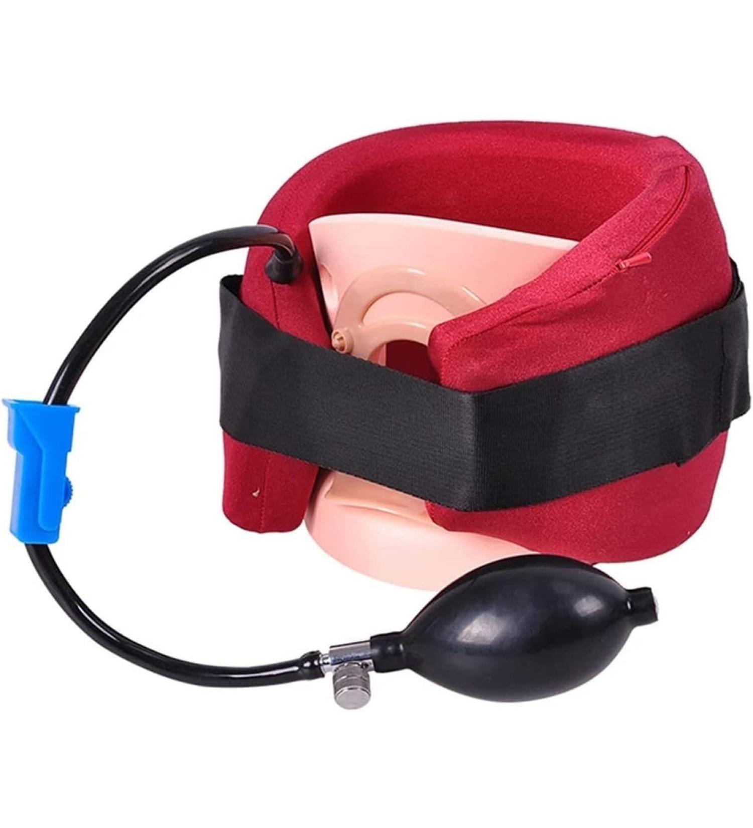 JLASDR Inflatable Cervical Neck Traction Device | Adjustable Neck Support for Chronic Pain Relief - Buy Online on GoSupps.com