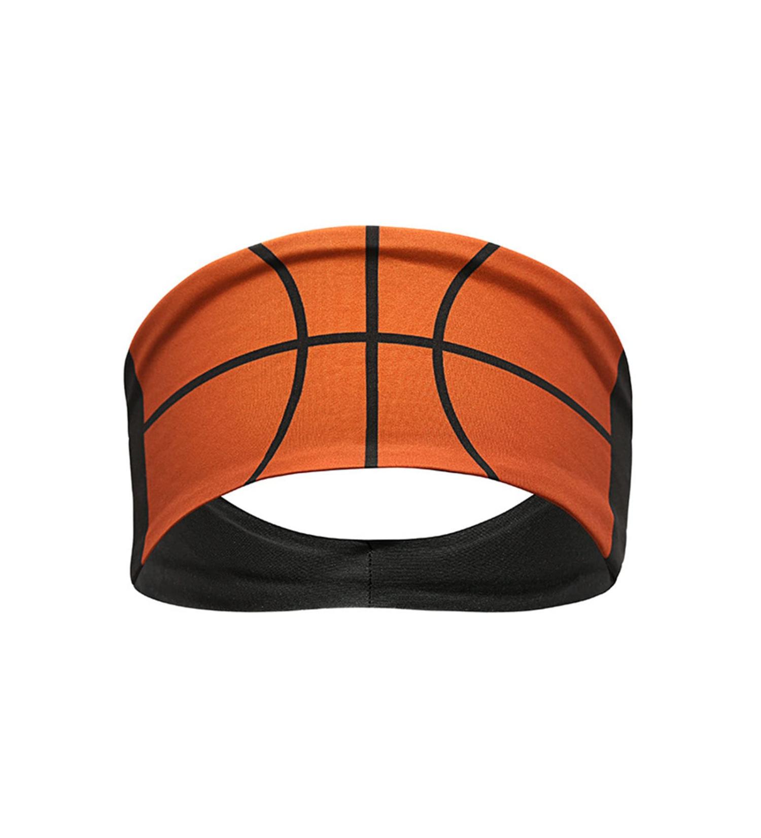 Forsylvanas Basketball Print Wide Headband for Women - Non Slip Elastic Hair Hoop for Sports and Everyday Wear - Buy Online on GoSupps.com