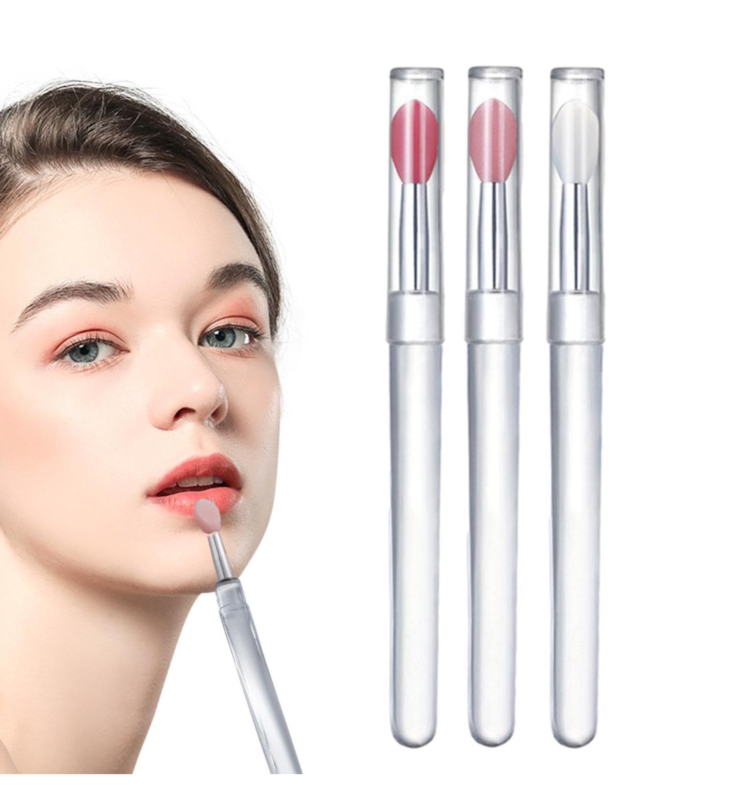 Lip Gloss Brush Applicator Silicone Portable Silicone Lip Brush | Silicone Lip Brush Lip Gloss Balm Applicator Eyeshadow Lip Scrub Brush Applicator Lip Applicators - Buy Online on GoSupps.com