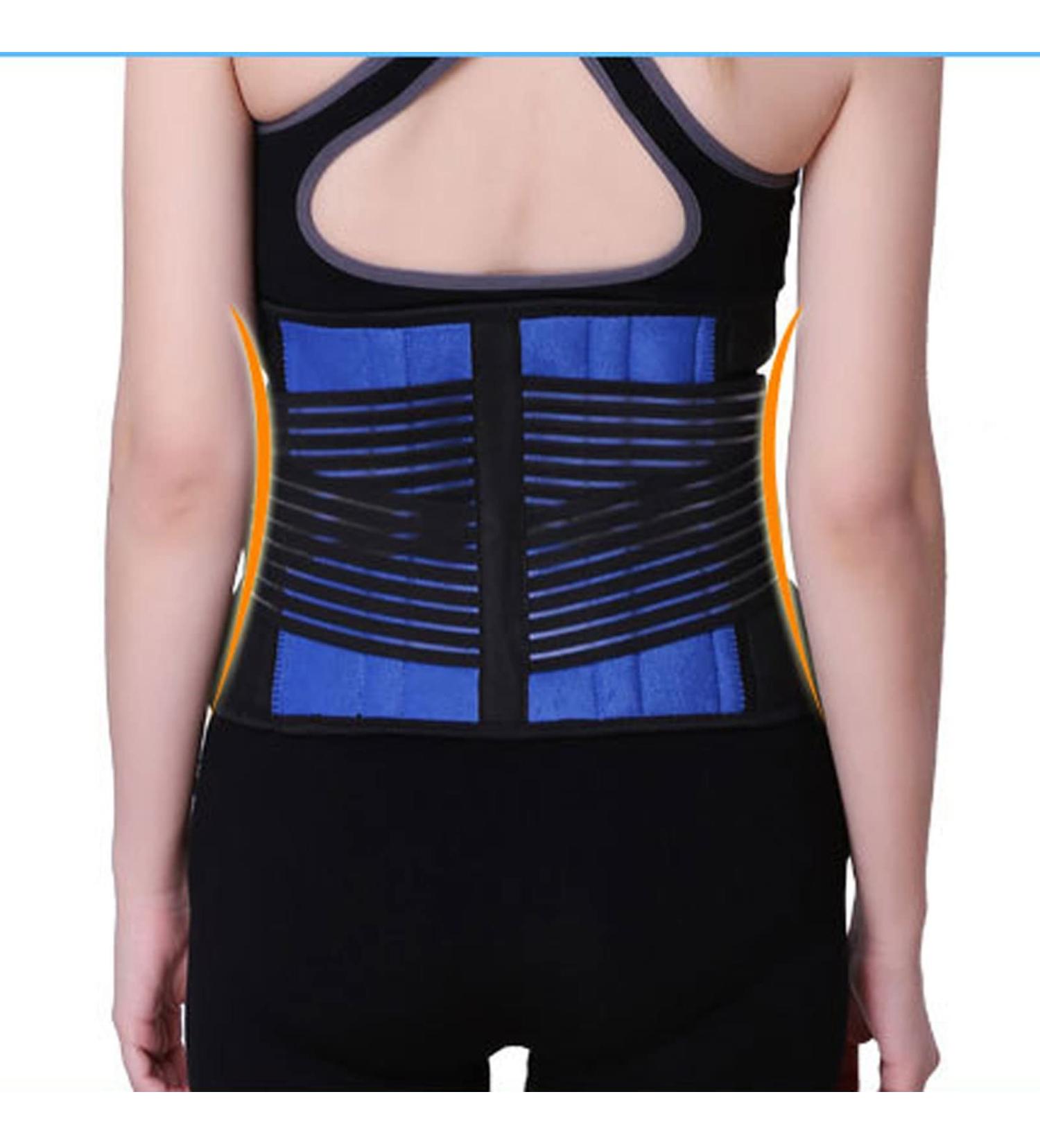 Samnuerly X-Large Back Support Lumbar Belt for Sciatica Scoliosis Herniated Disc - Ergonomic Design for Men & Women - Buy Online on GoSupps.com