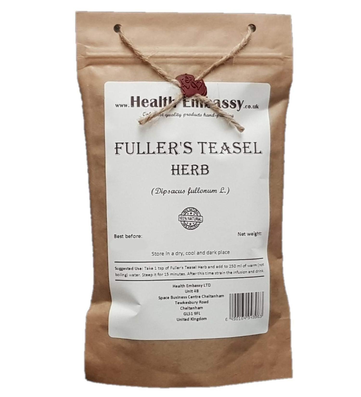  HEALTH EMBASSY Health Embassy Card re Sauvage Herbe Tisane | Dipsacus Fullonum L | Fuller's Teasel Herb Tea 50g - Buy Online on GoSupps.com