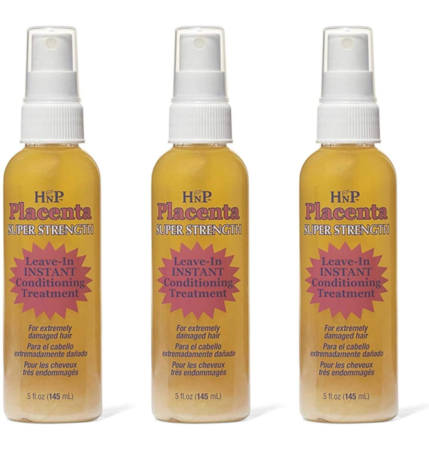 Hask Placenta Super Strength Leave-In Conditioning Treatment 5oz (145ml) - 3 Pack - Buy Online on GoSupps.com