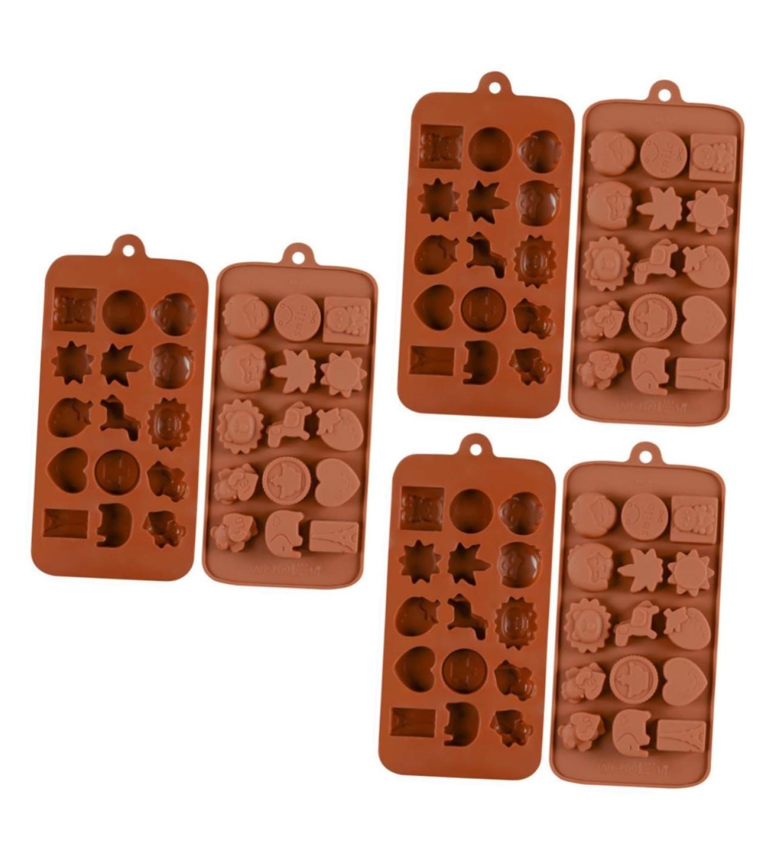 IMIKEYA 3pcs 15 Candy Molds Cooking Molds Silicone Baking Molds Cartoon Animal Mold Chocolate Cookie Silicone Molds Silicone Candy Mold Non-Stick Mold Silicone Bakeware Cake mediumx3pcs Coffeex3pcs - Buy Online on GoSupps.com