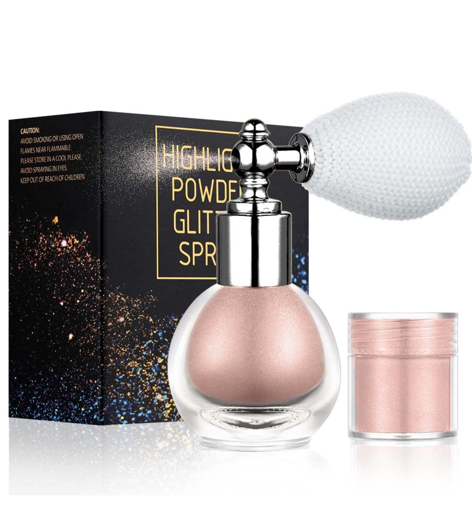 Paillettes de Corps Paillettes Poudre Spray Poudre Libre Spray Scintillant Spray Chatoyant pour Le Corps Spray De Poudre Paillette pour Visage Corps Cheveux Halloween F te No l Rose - Buy Online on GoSupps.com