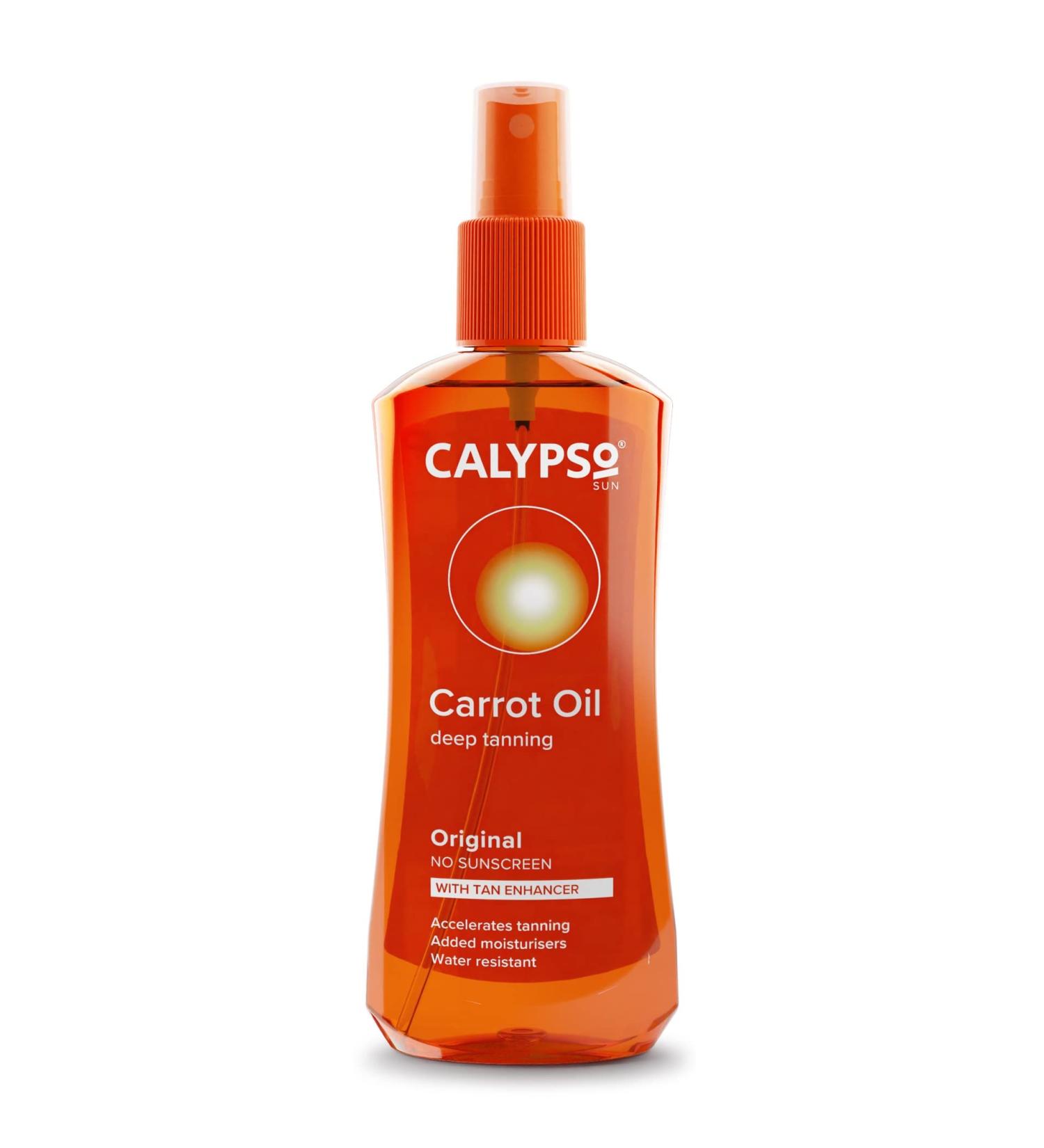 Calypso Original Carrot Oil 200ml | Accelerates Tanning | No SPF | No Self Tan - Buy Online on GoSupps.com