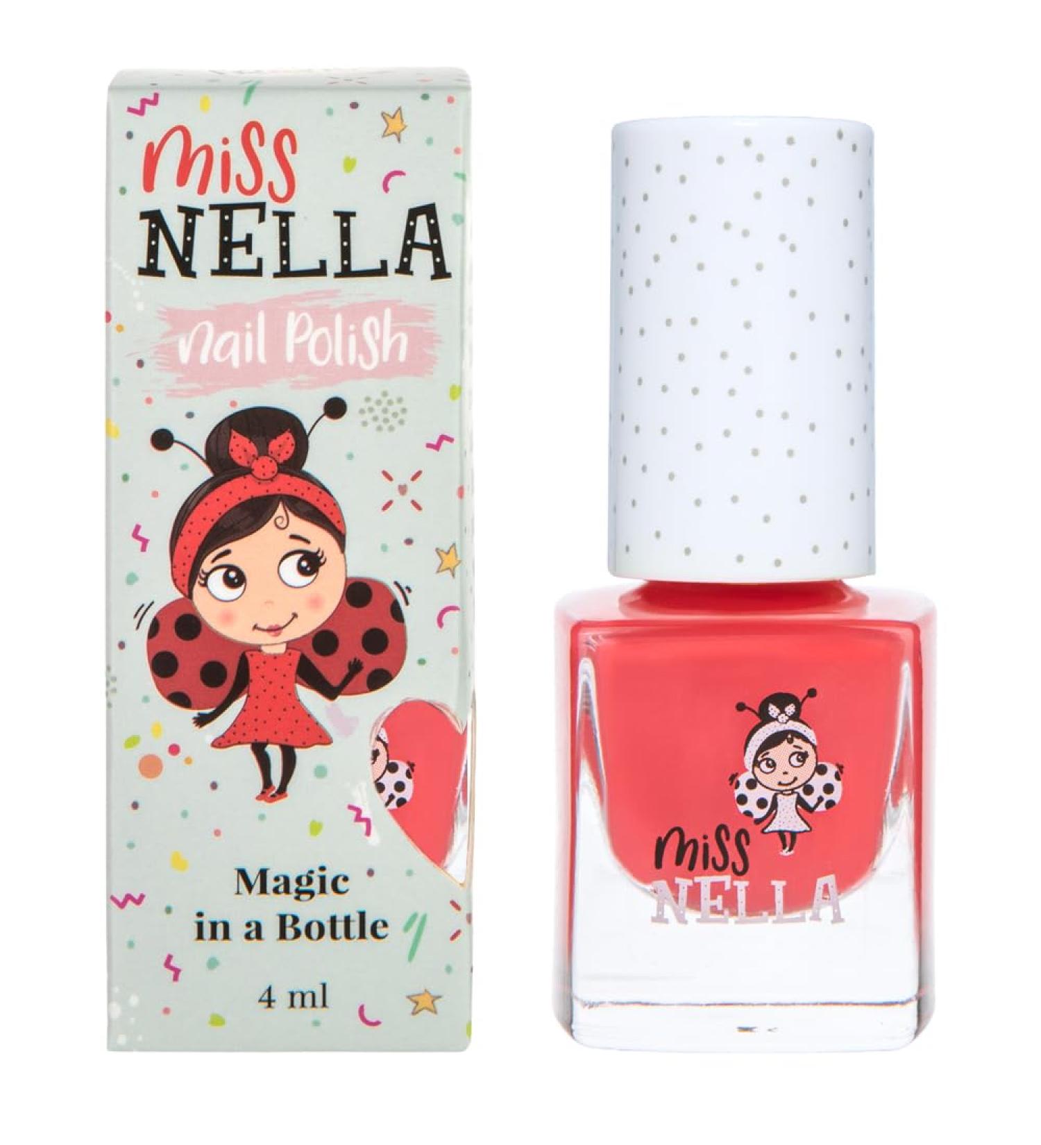 Buy Miss Nella Cherry Macaroon - Pink Peel-Off Nail Polish for Kids | Water-Based & Odorless - Buy Online on GoSupps.com