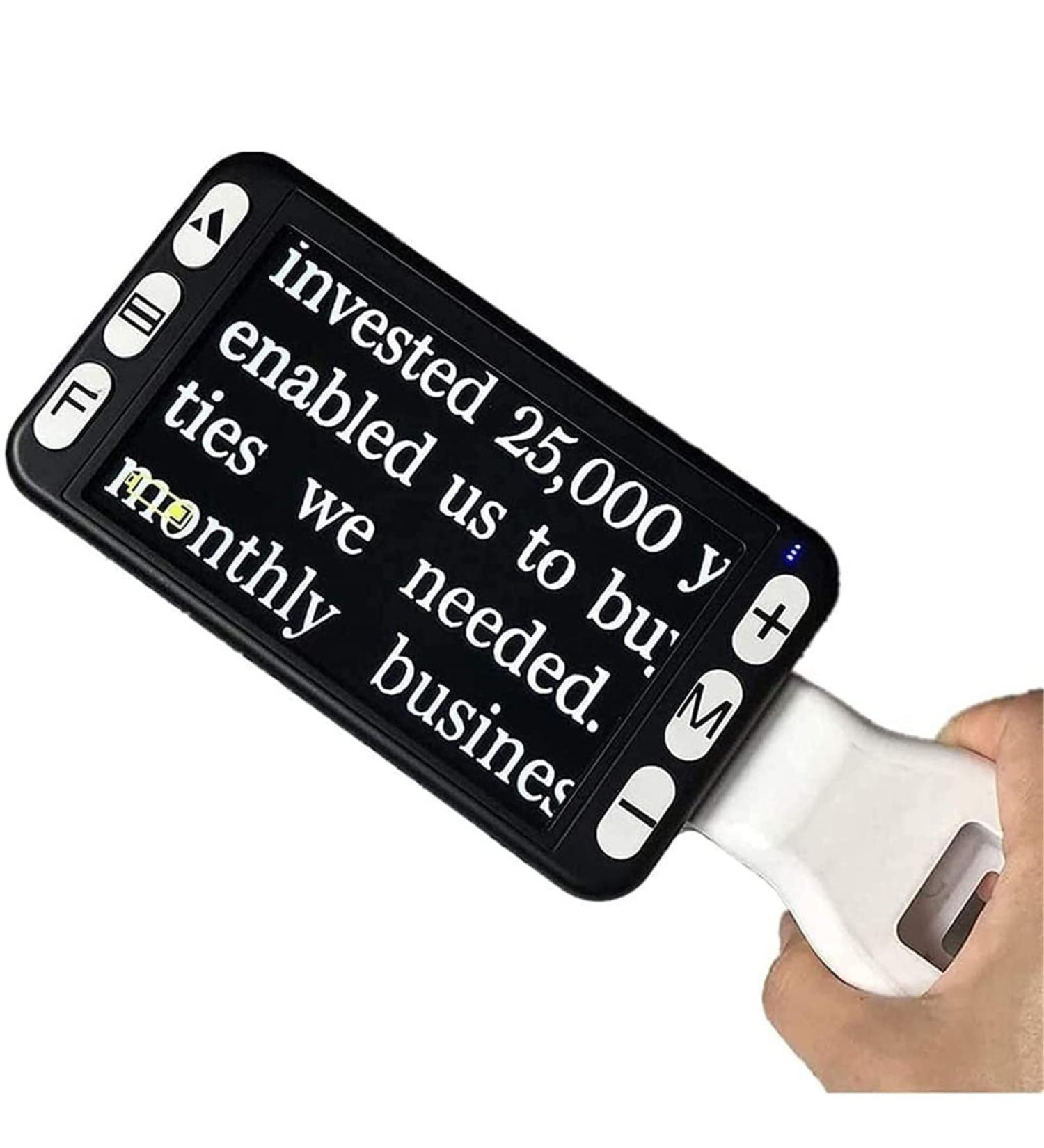 Electronic Reading Aid Digital Magnifier 5.0inch Digital magnifiers for Visually impaired Illuminated Vision Aid Books Newspapers USB Portable Digital Magnifier - Buy Online on GoSupps.com