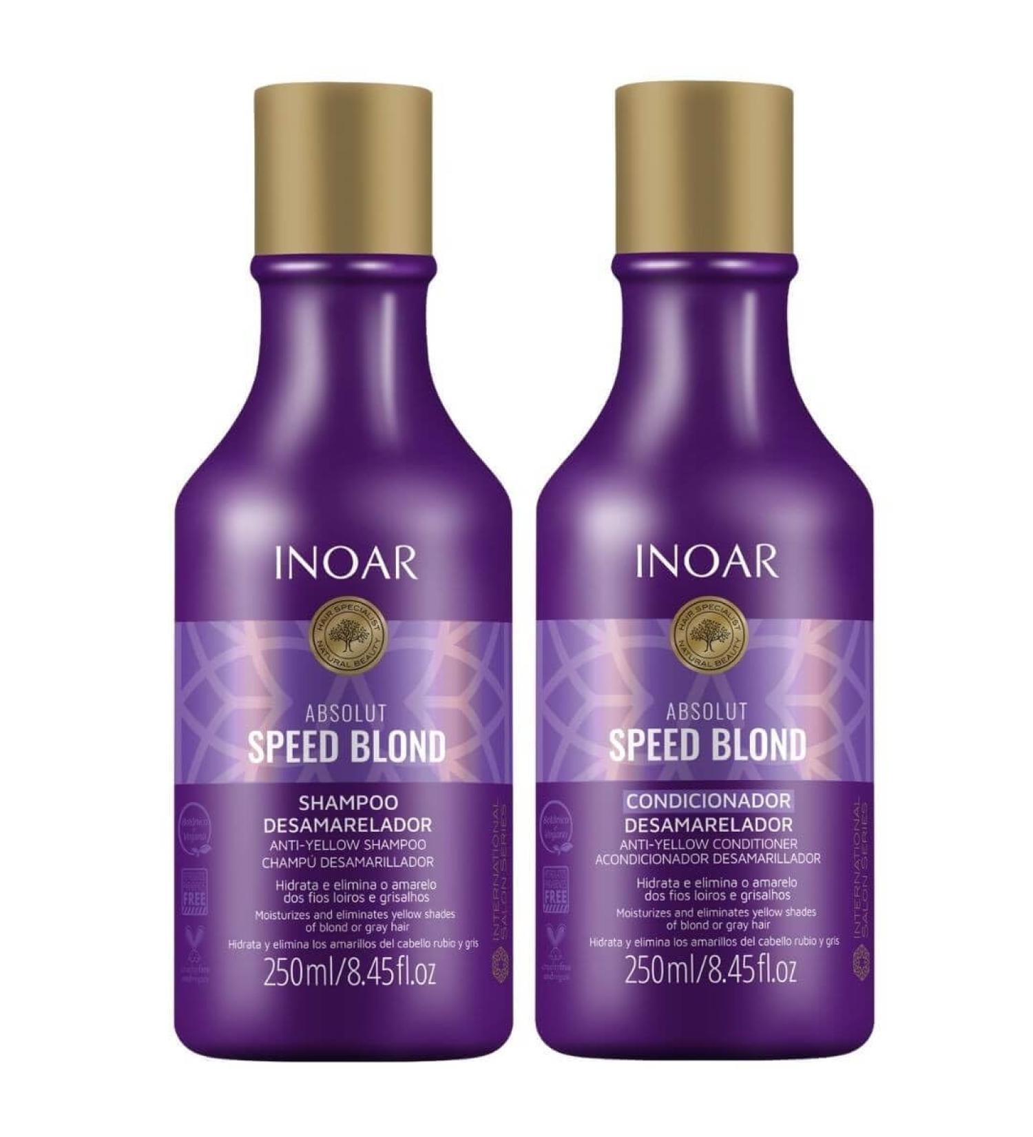 Inoar Speed Blond Zilver Shampoo & Conditioner 250 ML