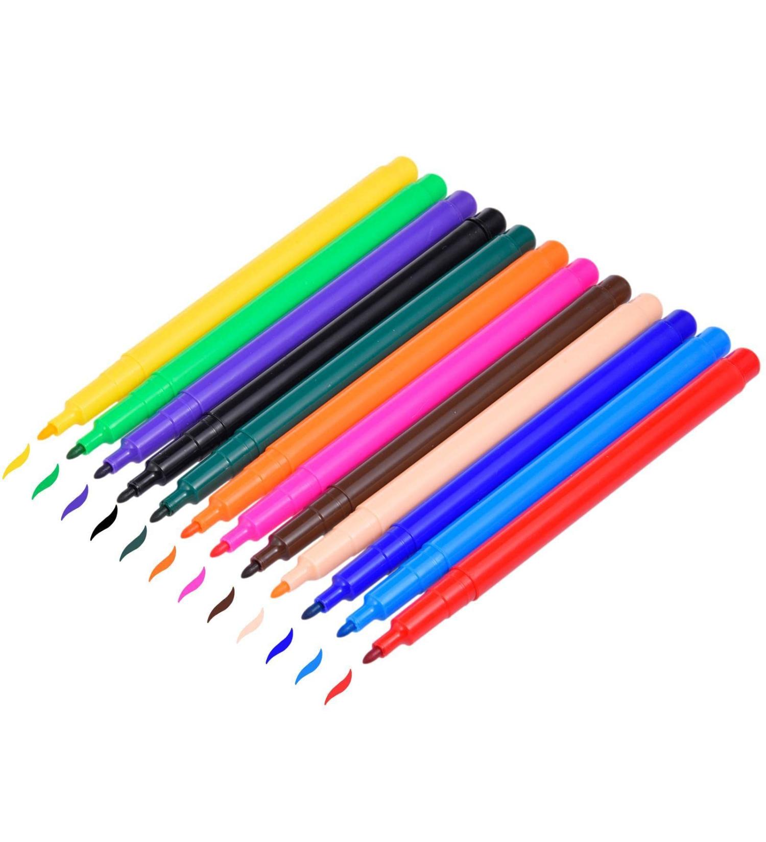 Coloring Pens Set Food Coloring Pens Edible Food Coloring 12 Colors Glycerin Food Grade Marker Pens Edible Ink Markers for Fondant Cookies Frosting Marshmallows White Chocolate Pastry - Buy Online on GoSupps.com