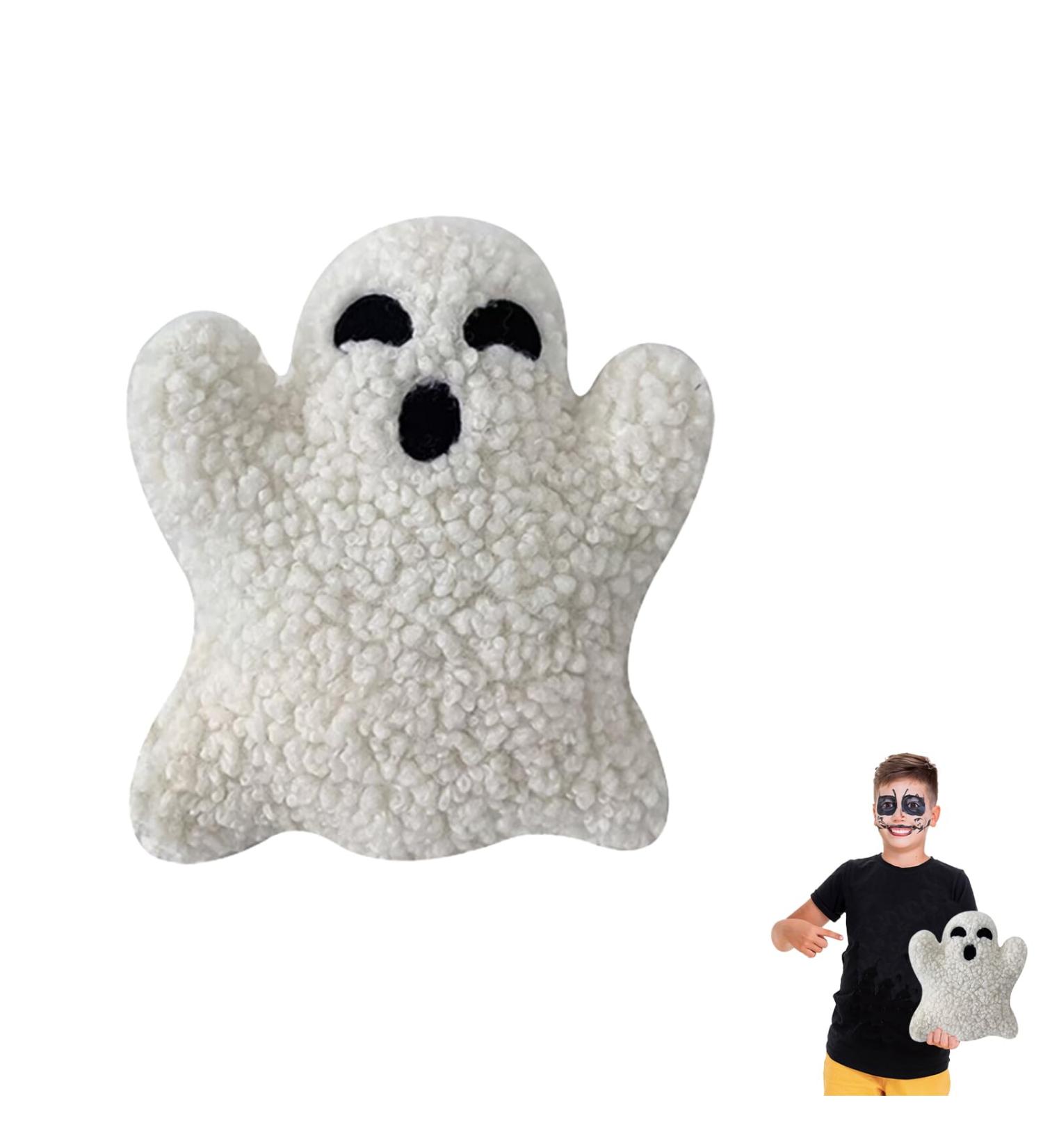 Halloween Ghost Plush Pillow - 20cm Stuffed Toy for Bed Sofa Decor, Cute Ghost Shaped Decorative Homeware Gift - 7.8inch - Buy Online on GoSupps.com