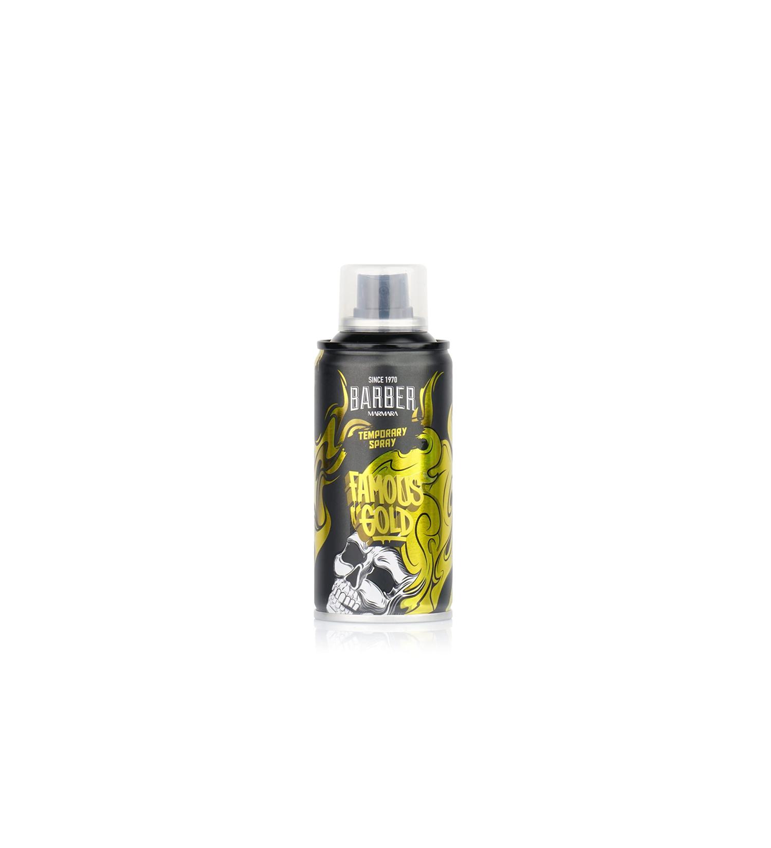 Barber Marmara Hairdresser Colour Hair Spray - Gold - 150 ml - Hair Colour Spray for Dressing & Make-Up for Carnival Fancy Dress Halloween & Theme Party - Washable Hair Colour Gold 5.07 Fl Oz (Pack of 1) - Buy Online on GoSupps.com