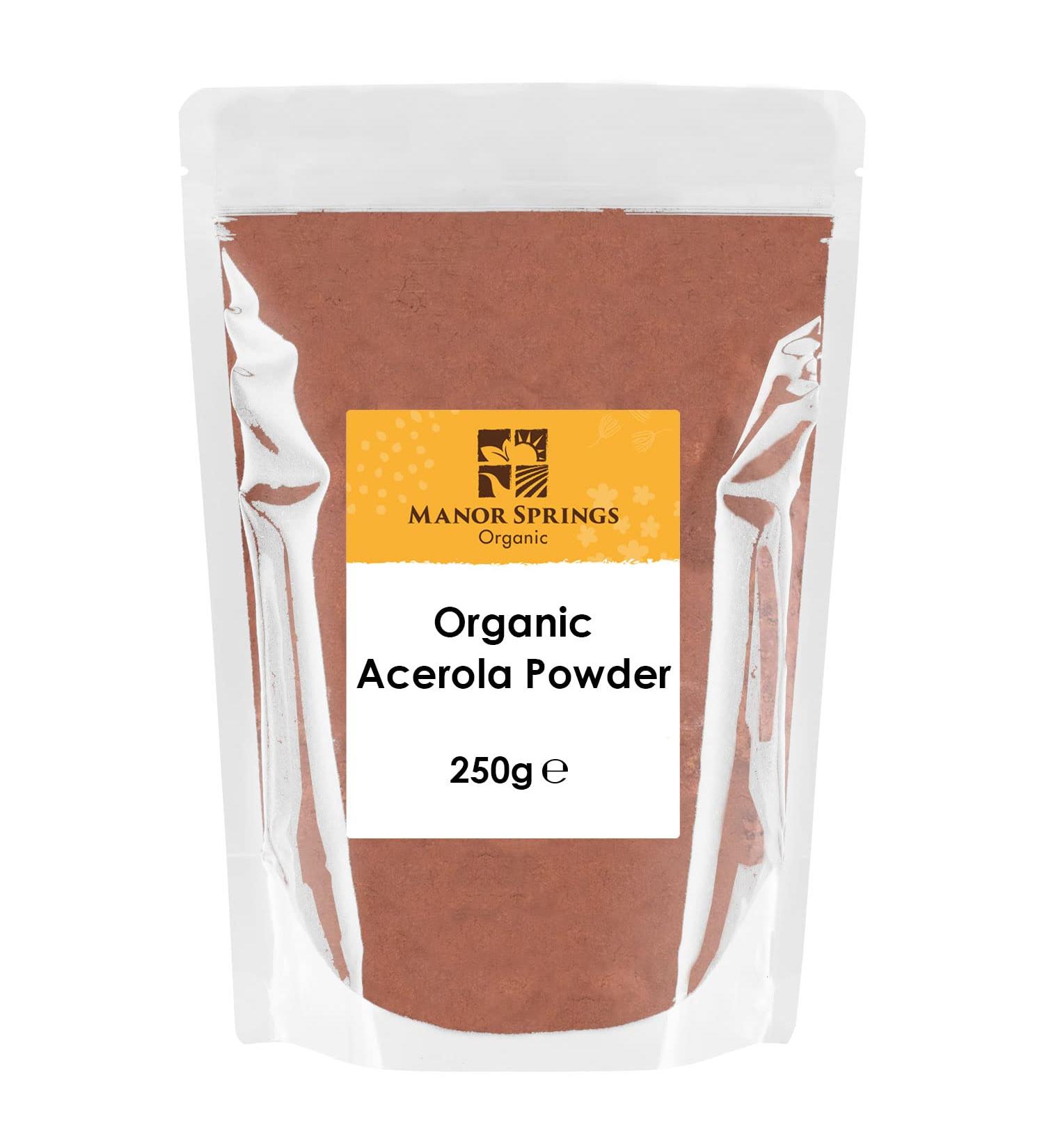 Organic Acerola Powder 250g by Manor Springs Organic - Buy Online on GoSupps.com