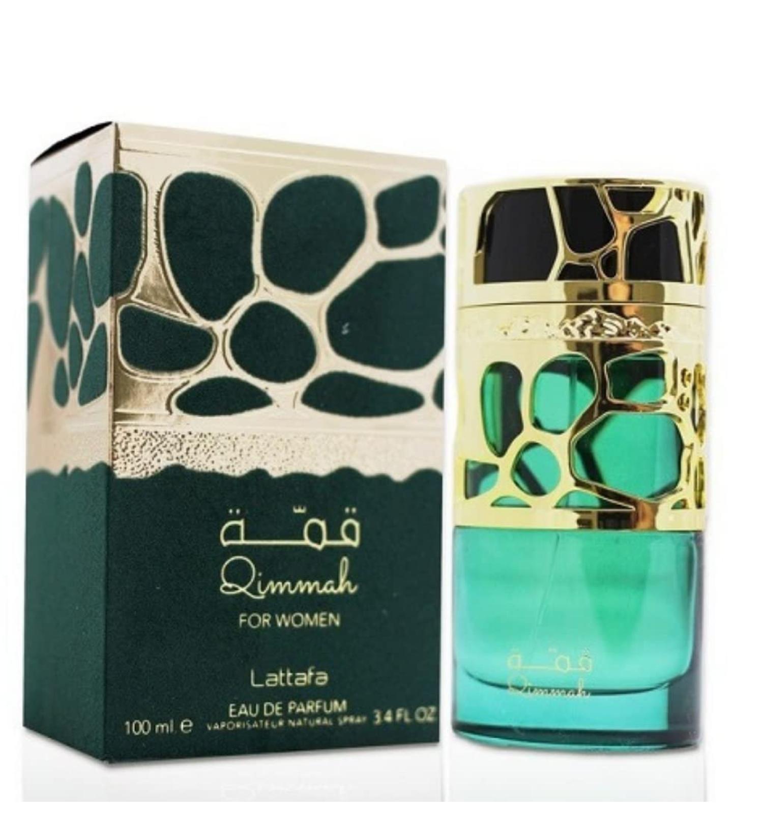 Lattafa Perfumes Qimmah for Women EDP (Eau De Parfum) - 100ML (3.4 oz) |Featuring notes: Cedar Oudh Myrrh Amber Lavender I Cedar Lavender 3.4 Fl Oz (Pack of 1) - Buy Online on GoSupps.com