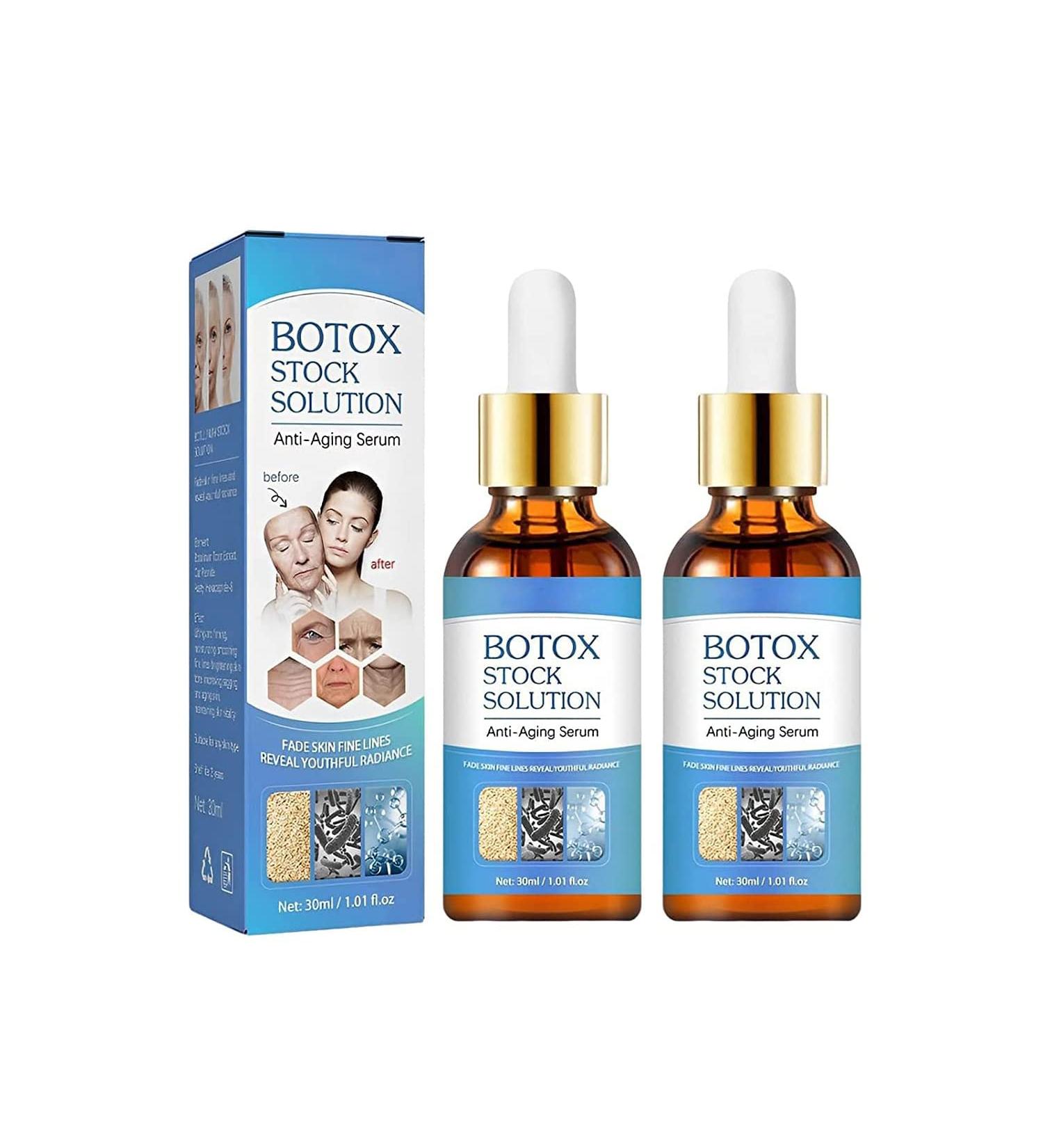 Jennifer Aniston Anti-Aging Serum - 2pcs Botox Stock Solution Facial Serum | Suitable for All Skin Types - Buy Online on GoSupps.com