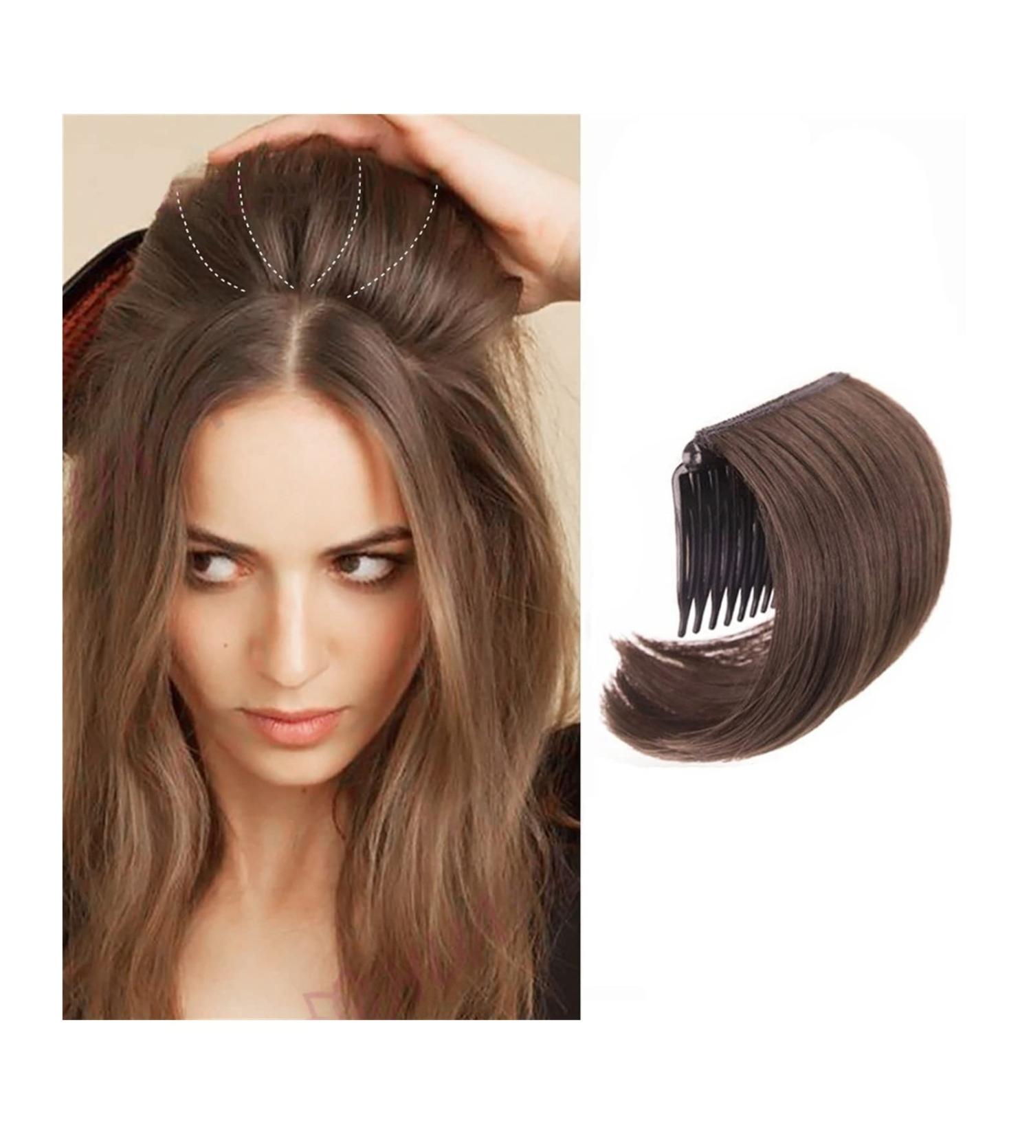 Bangs Hair Clip Synthetic Bangs 4" Short Thick Hairpieces Adding Extra Hair Volume Clip in Hair Extensions Straight Hair Up Comb False Hair Accessories for Women Bangs Clip in Hair (Color : 2-30) - Buy Online on GoSupps.com
