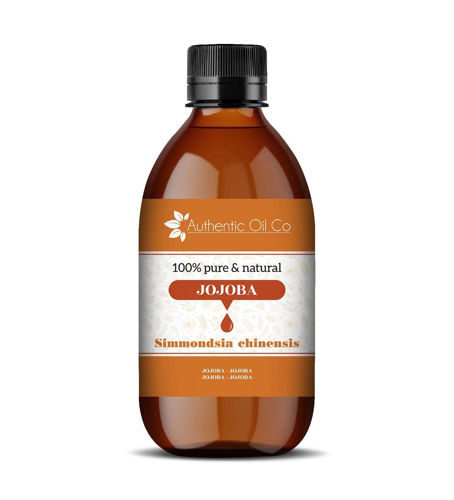 Pure and natural jojoba oil unaffected skin care hair care beauty cosmetics natural plant base. (1liter) 1 l (1 Pack)