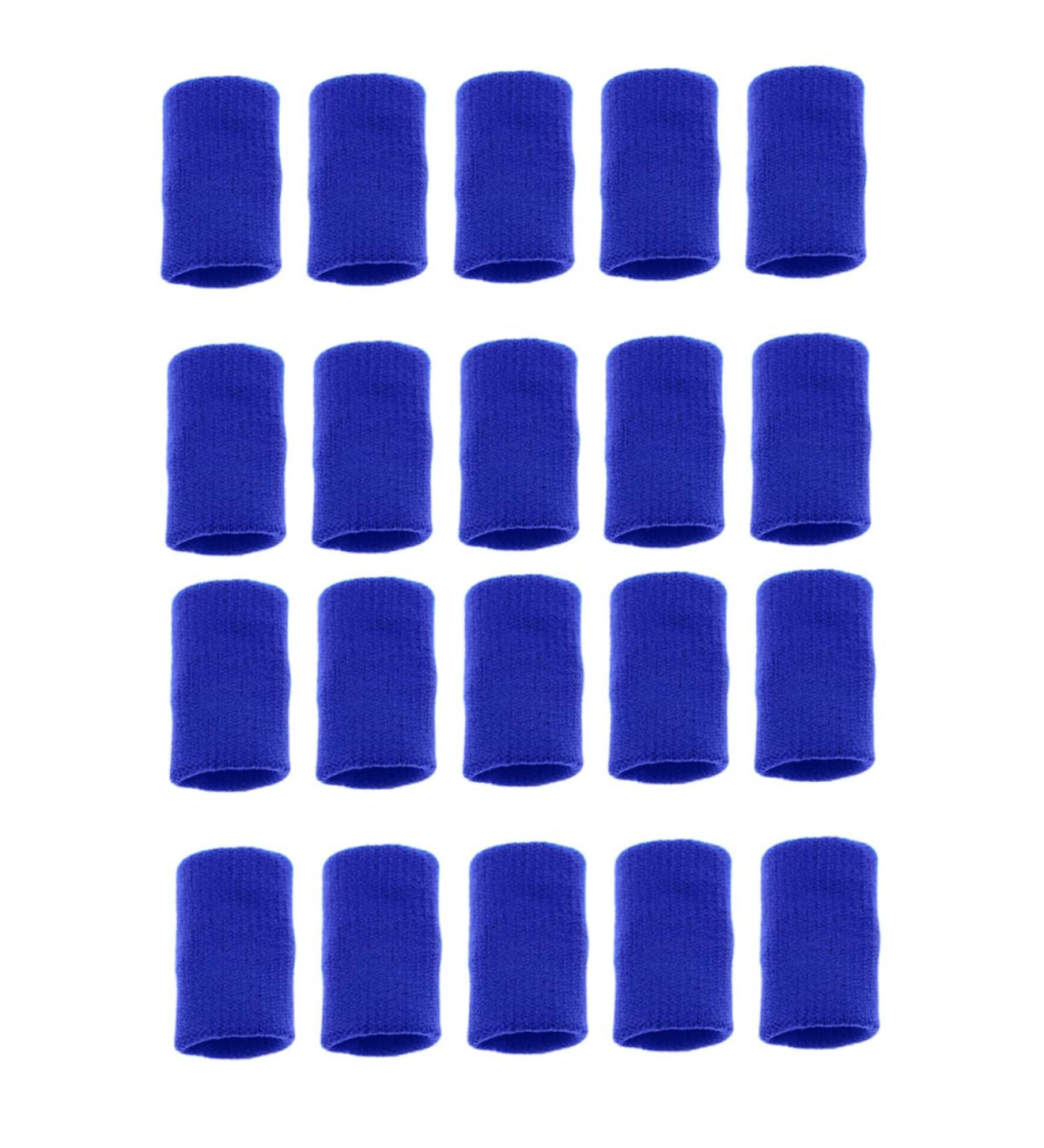FRCOLOR 60 Pcs Volleyball Finger Protector Sleeve Set - Joint Finger Guard & Thumb Sleeve - Sports Gear for Enhanced Performance - Blue - Buy Online on GoSupps.com