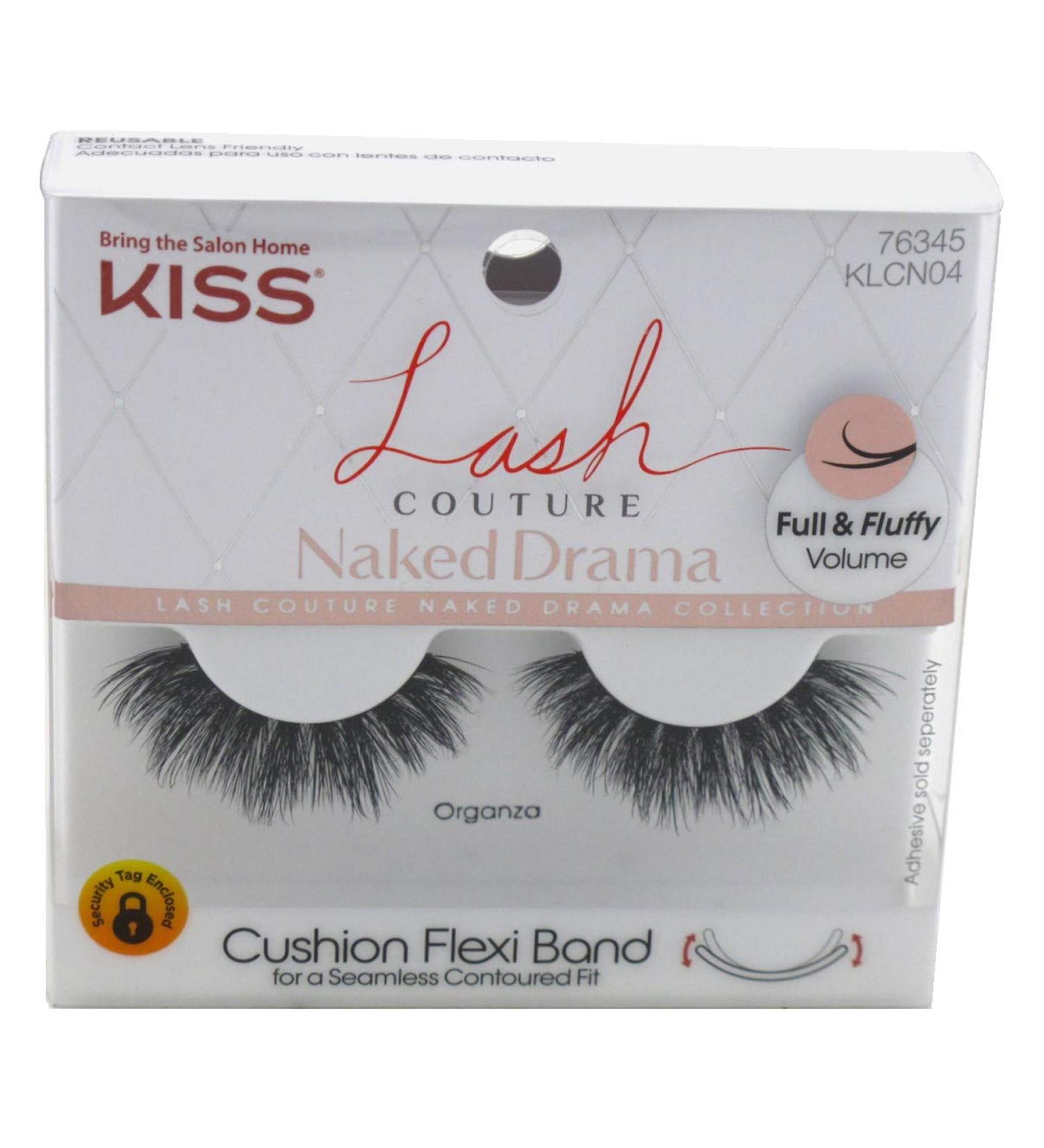 Kiss Lash Couture Naked Drama Organza - Pack of 6 | High-Quality False Lashes - Buy Online on GoSupps.com