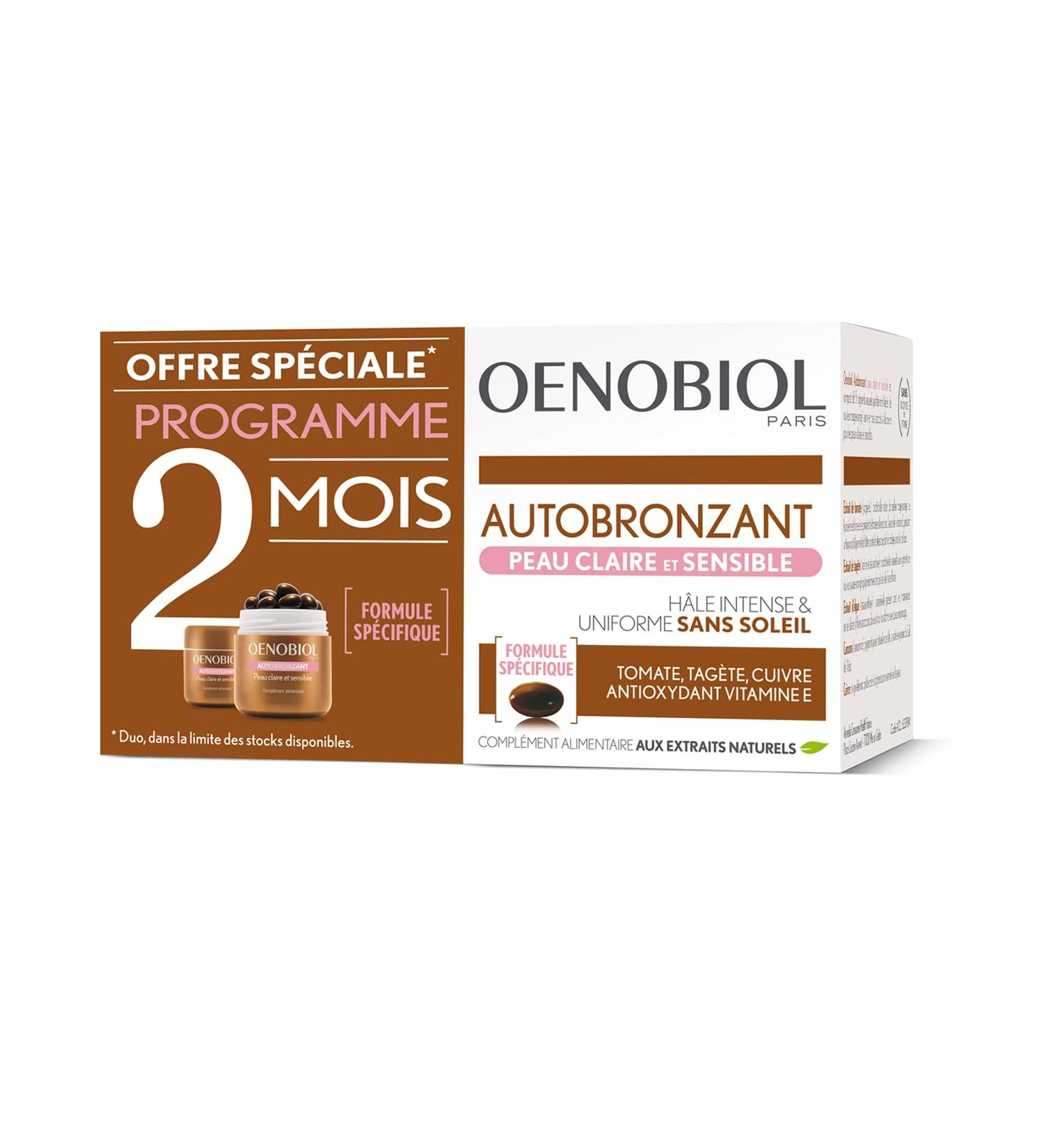 Autbronzant Peau Claire - 2x30 G lules | Bronzage Naturel & clat - Livraison Internationale - Buy Online on GoSupps.com