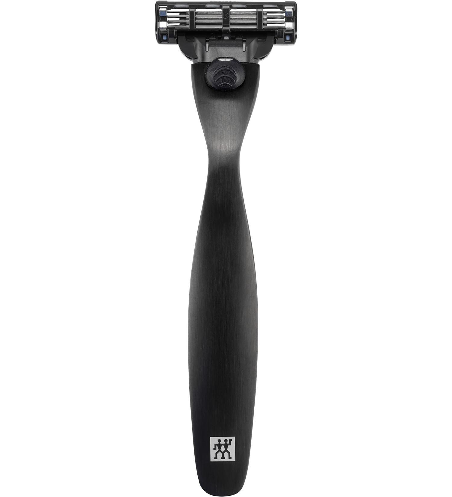 Twilding Men's Razor - Premium Stainless Steel for Perfect Wet Shave with Mach3 Blade - Black - 1 Pack - Buy Online on GoSupps.com