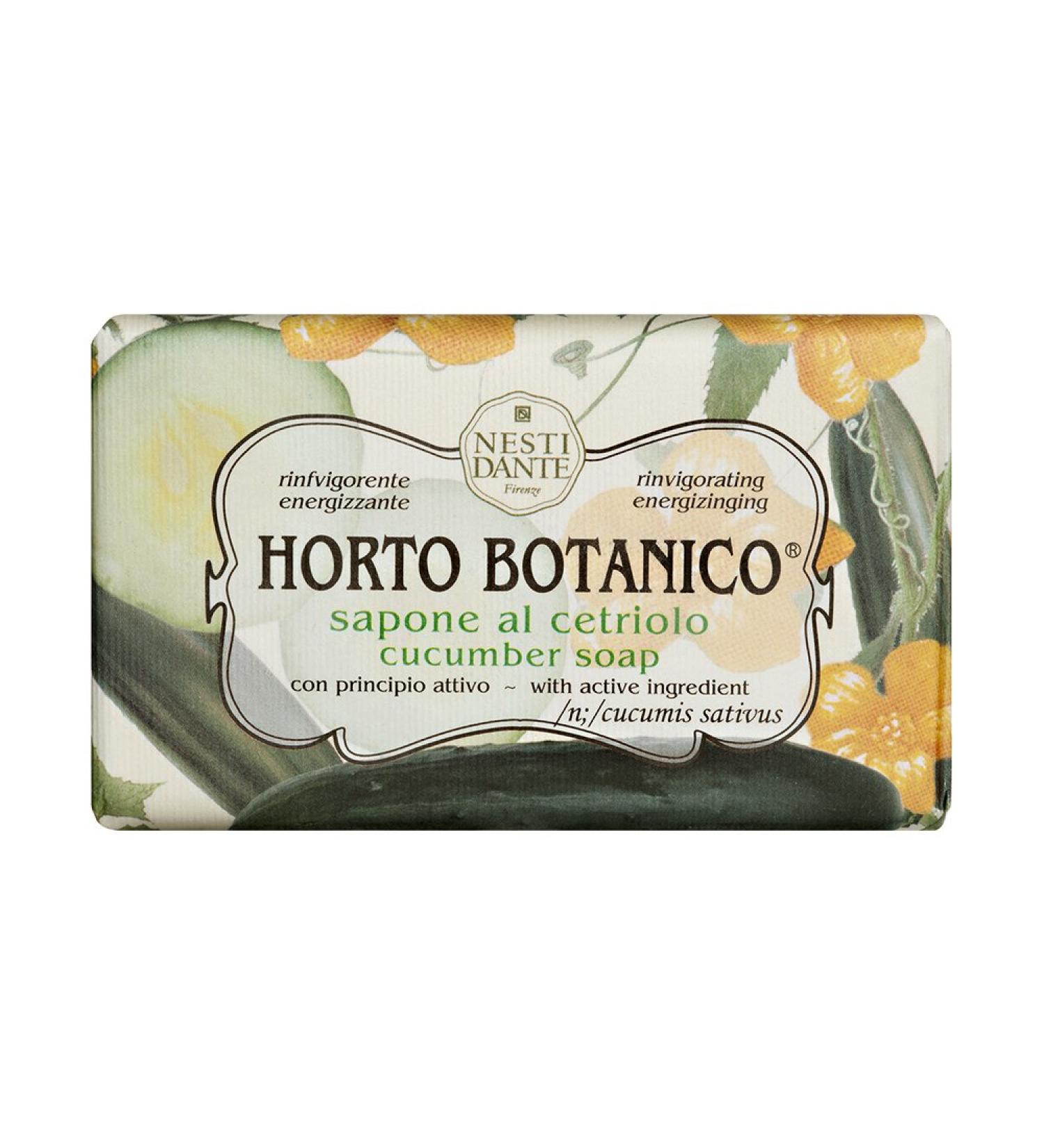 Nesti Dante Horto Botanico Cucumber Soap 8.8oz - Natural Moisturizing & Refreshing Bar Soap for Soft Skin - Buy Online on GoSupps.com