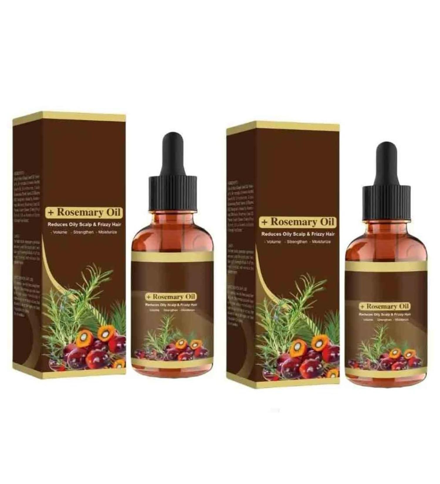 2PCS Batana Oil with Rosemary for Hair Growth Nourish Scalp Detox for Strong Healthy Hair Organic from Reduce Hair Loss Your Scalp - Buy Online on GoSupps.com