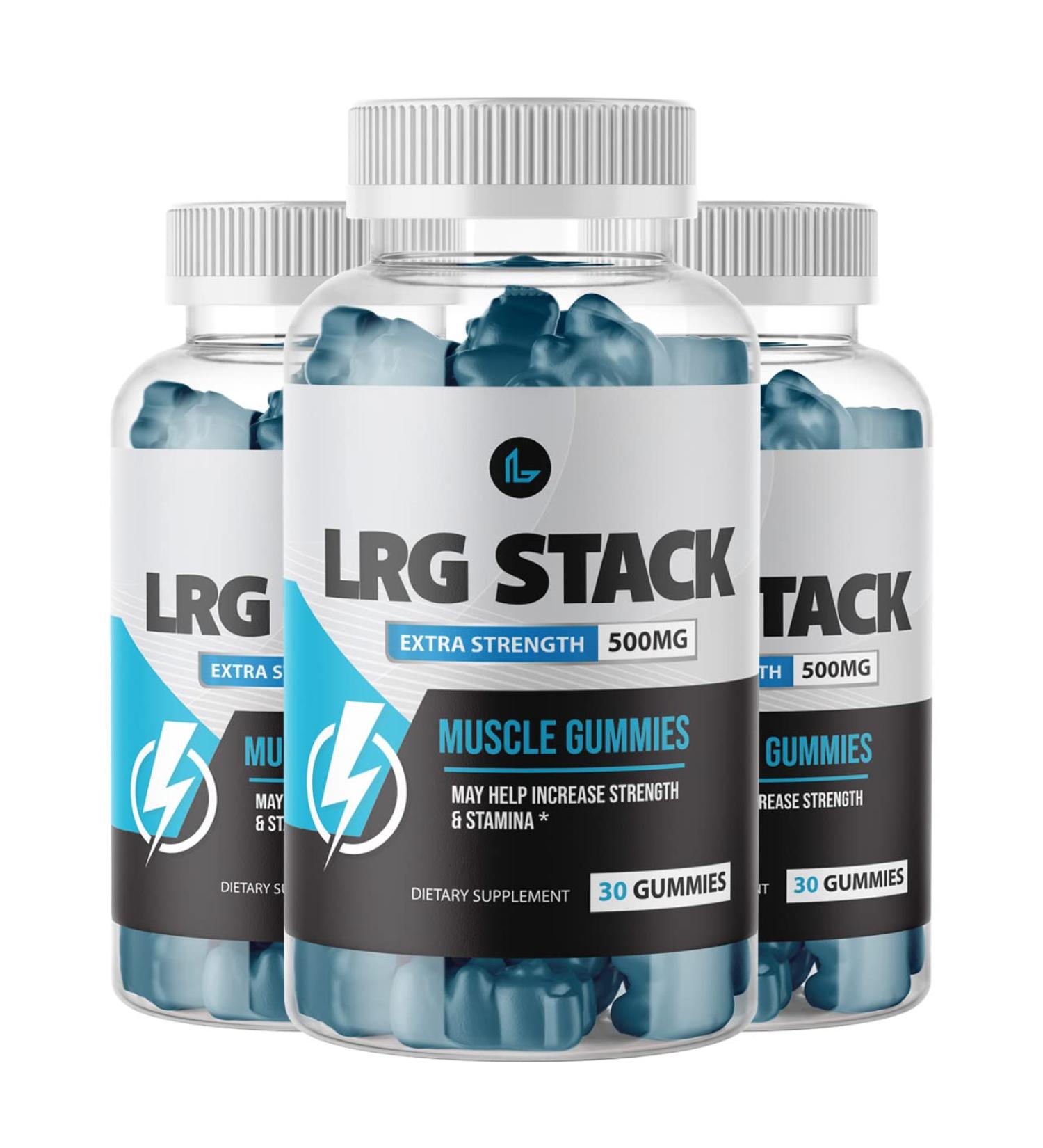LRG Stack Gummies - Premium Muscle Building Supplement (90 Gummys, 300MG Per Gummy) - Buy Online on GoSupps.com