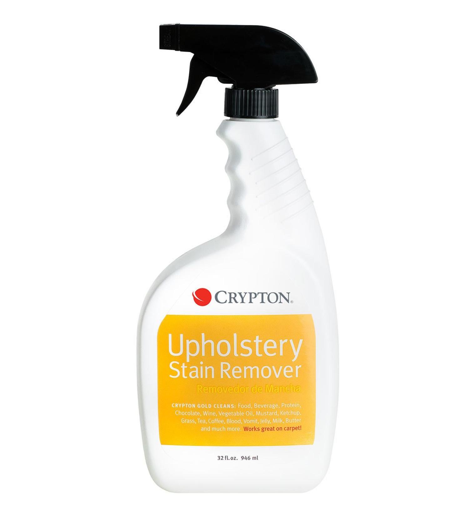 Crypton Gold Upholstery Stain Remover (32 fl. oz.) - Food, Beverage, Protein & More Cleanup - Buy Online on GoSupps.com