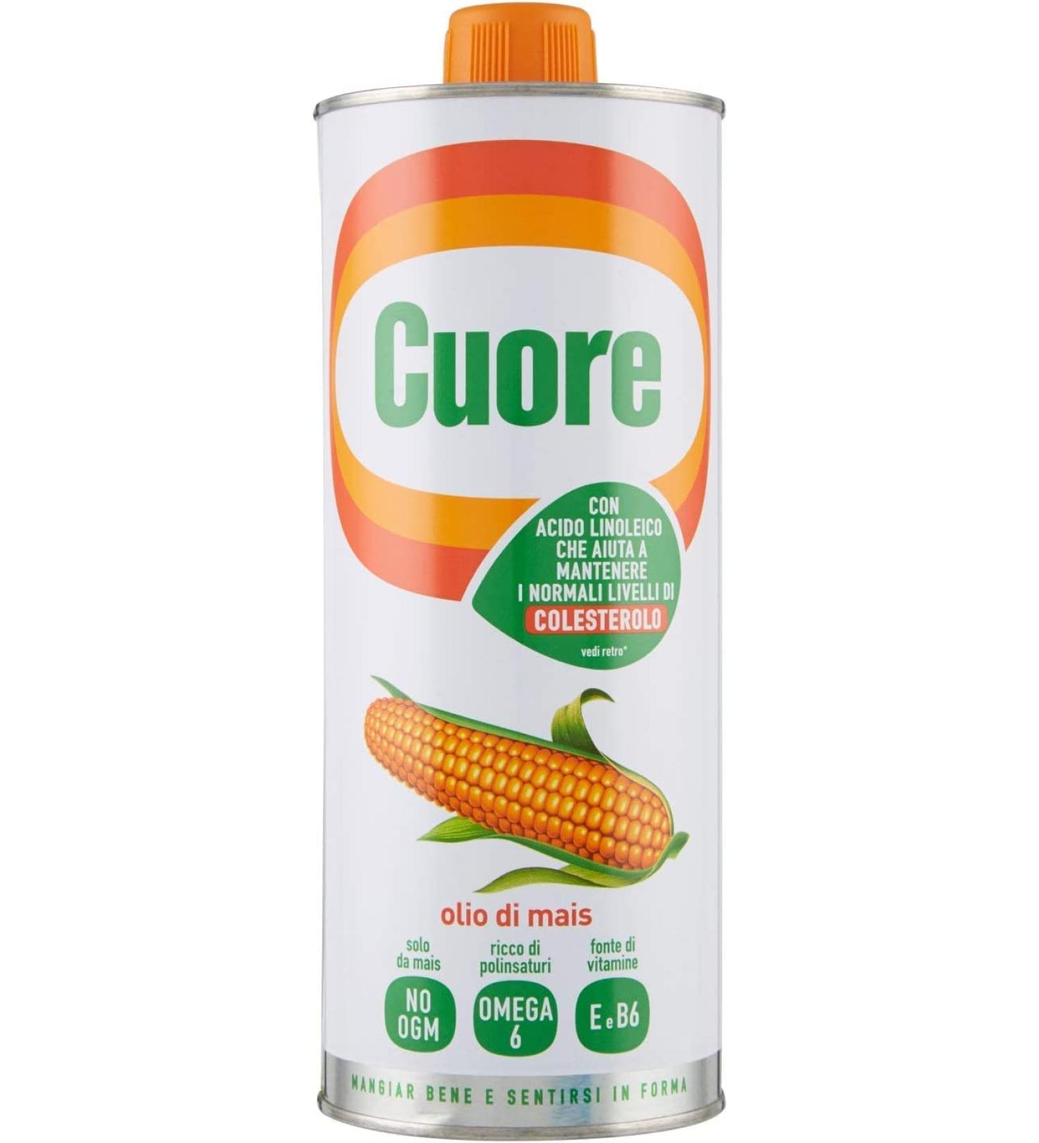 Heart oil corn oil from Italy corn oil corn oil corn oil corn oil corn oil 1Lt - Buy Online on GoSupps.com