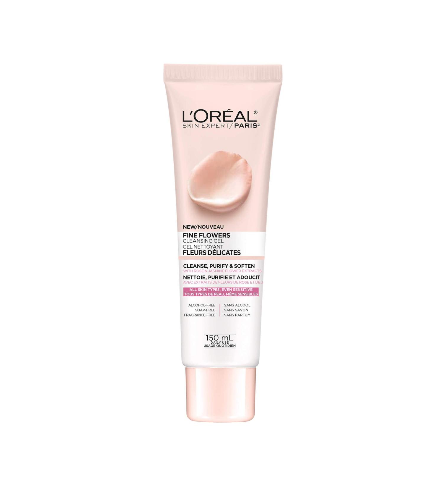 L Or al Paris Face Wash Fine Flowers Cleansing Gel with Rose & Jasmine Flower Extracts 150 ml Jasmine Rose 150 ml (Pack of 1) - Buy Online on GoSupps.com
