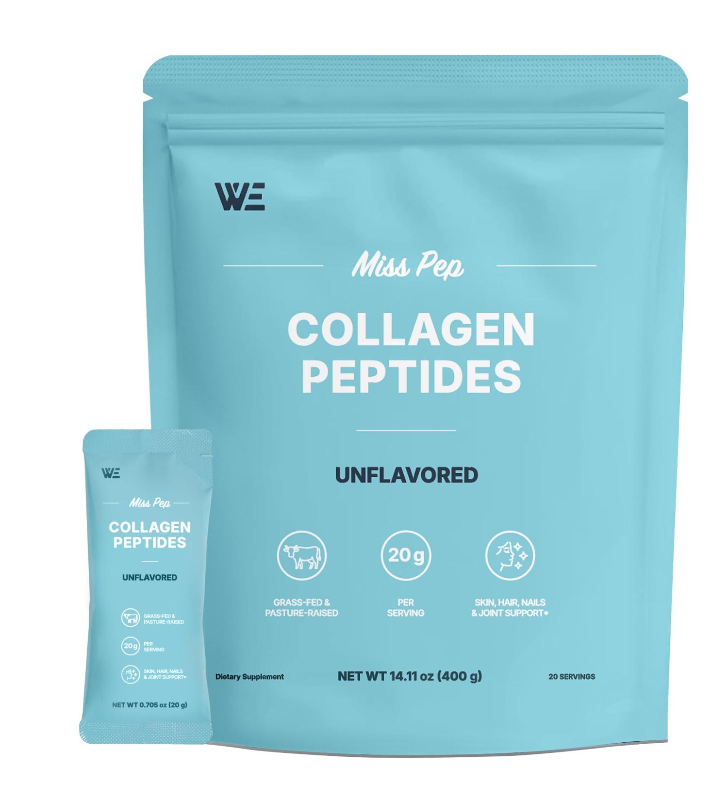 MISS PEP Collagen Peptides Hydrolyzed Collagen Peptides I III Skin Nails Bone and Joint Health Unscented for Men and Women 14.11 Oz - Buy Online on GoSupps.com