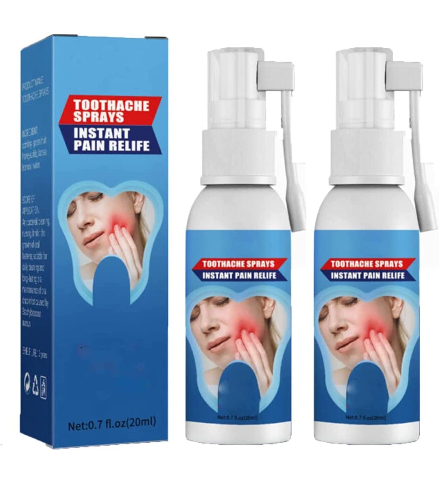 Gums Spray Remedies Teeth & Gums Spray Instant Teeth Treatment Relief Toothache Sprays Effective Dental Pain Prevent Keep The Oral Environment Healthy (2pcs) - Buy Online on GoSupps.com