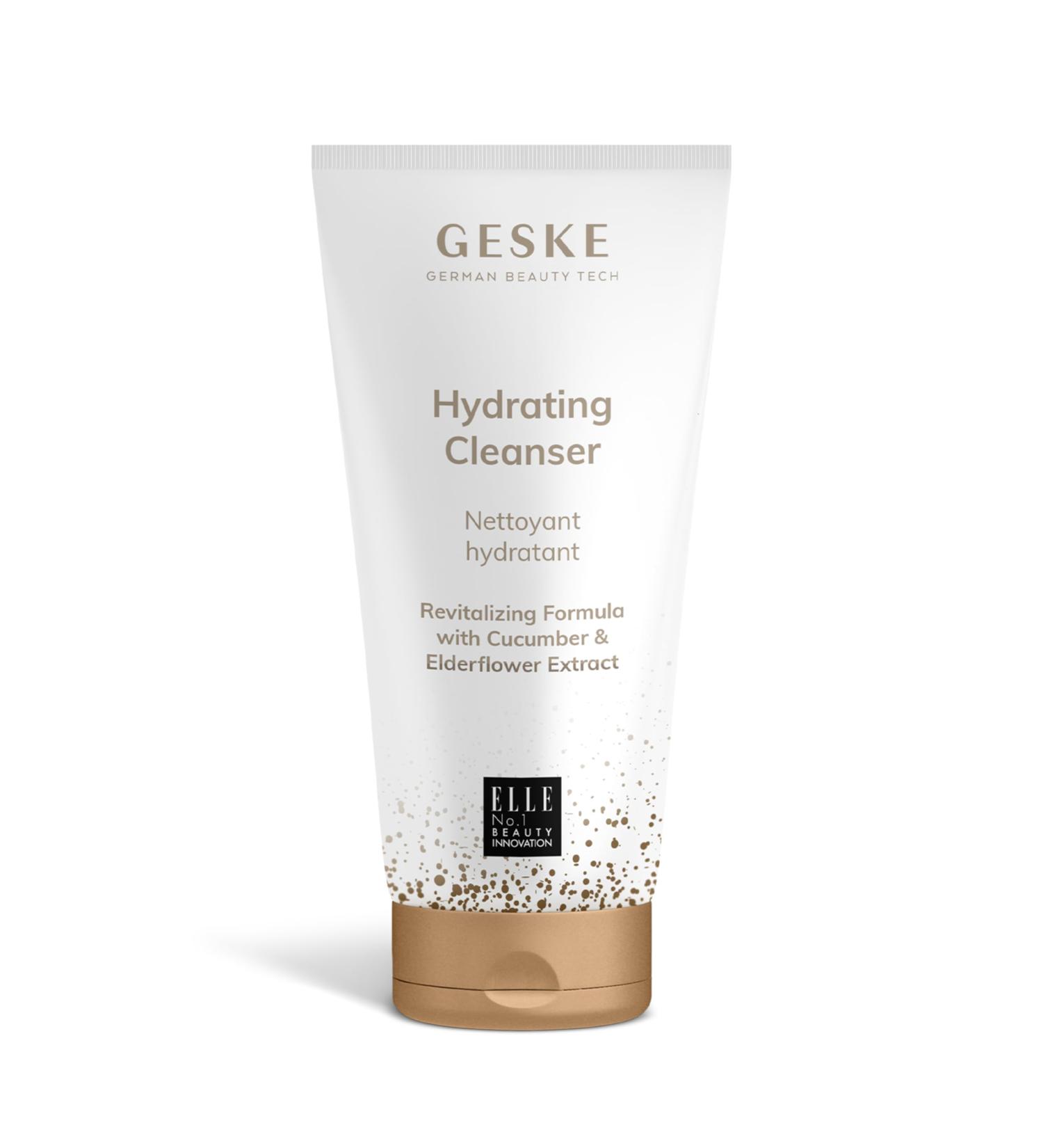 GESKE | Hydrating Cleanser | GESKE SmartAppGuided Facial Brushes | Cucumber & Elderberry Extract Vitamin E & Provitamin B5 | Impure Skin | Daily | All Skin Types | Cruelty-Free Vegan - Buy Online on GoSupps.com