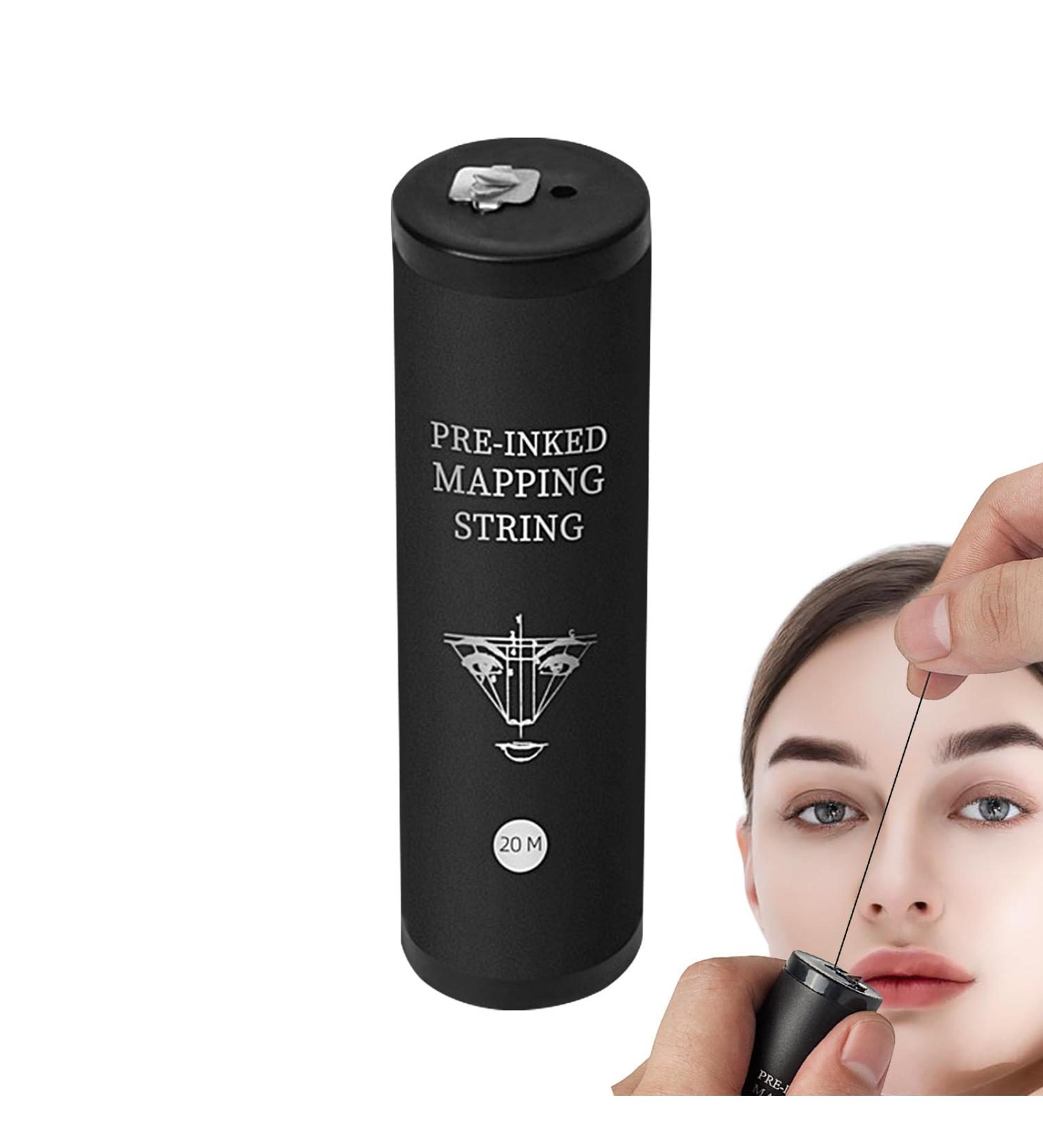 kagrote Eyebrow Threading Thread - Eyebrow Threading Tool - 20m Portable Black Ink Mapping Brows Point Tool for Daily Life Travel Business Trip Home Salons Beauty Schools - Buy Online on GoSupps.com