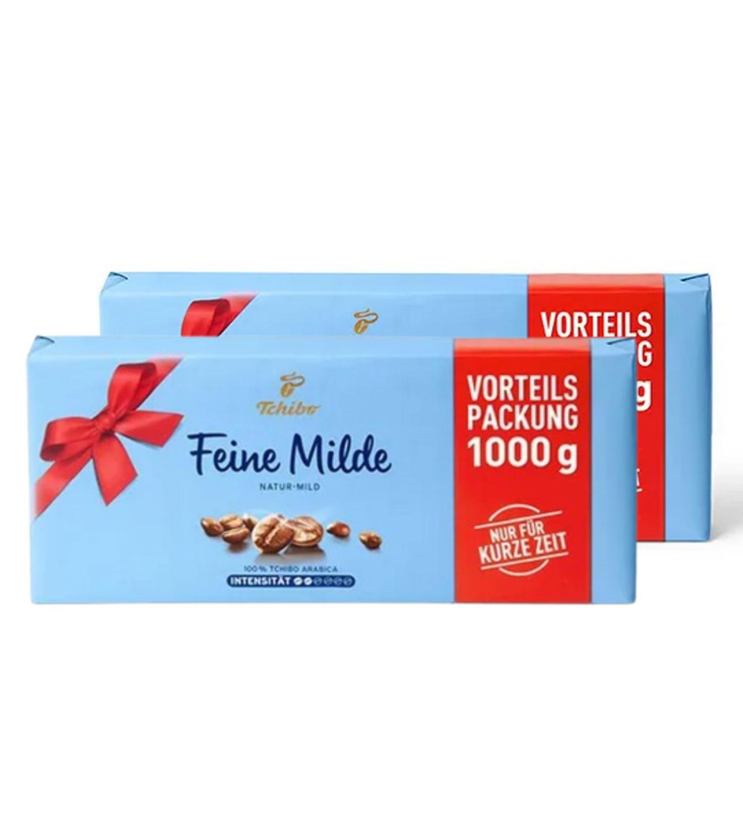 Tchibo Lot de 4 paquets de 250 g de caf moulu - 2 x 1000 g