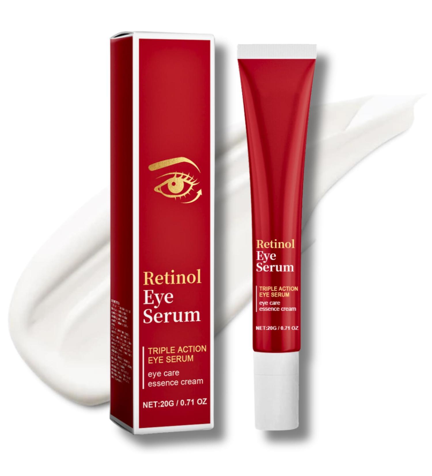 Retinol Eye Cream Eye Cream for Dark Circles and Puffy Eyes Retinol Eye Serum Under Eye Cream for Women/Men Skincare Eye Cream Anti Aging Anti Wrinkles Reduce Eye Bags Fine Lines 20g - Buy Online on GoSupps.com