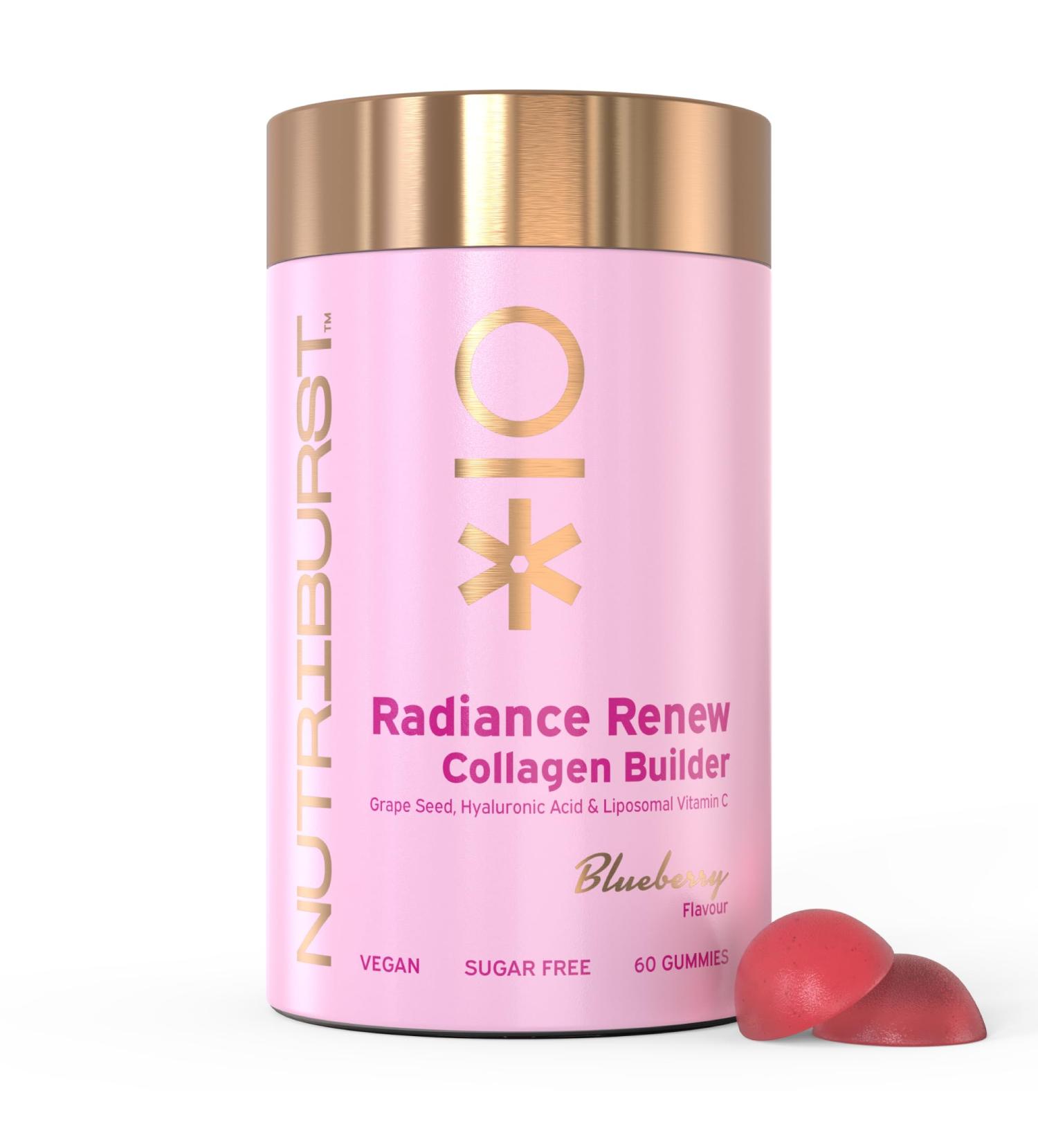 Nutriburst - Vegan Collagen Revive Gummies - Biotin (100 g) Hyaluronic Acid (100mg) + Vitamin C (80mg) - Support Natural Collagen Production Healthy Hair Nails & Bones - 60 Gummies 1 Month Supply Collagen Booster - Biotin Hyaluronic Acid 60 count (Pack of - Buy Online on GoSupps.com