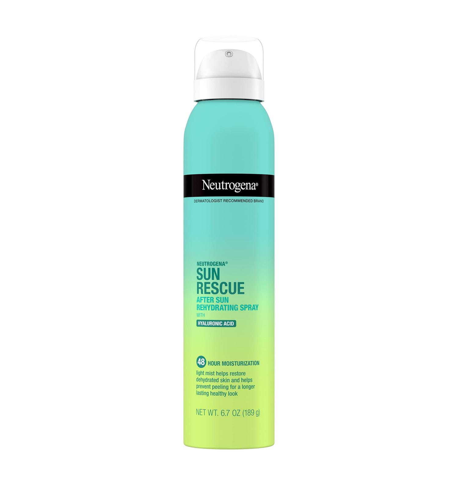 Neutrogena Sun Rescue After Sun Rehydrating Spray with Hyaluronic Acid - Vegan Lightweight Moisturizing Mist 6.7 Oz - Buy Online on GoSupps.com
